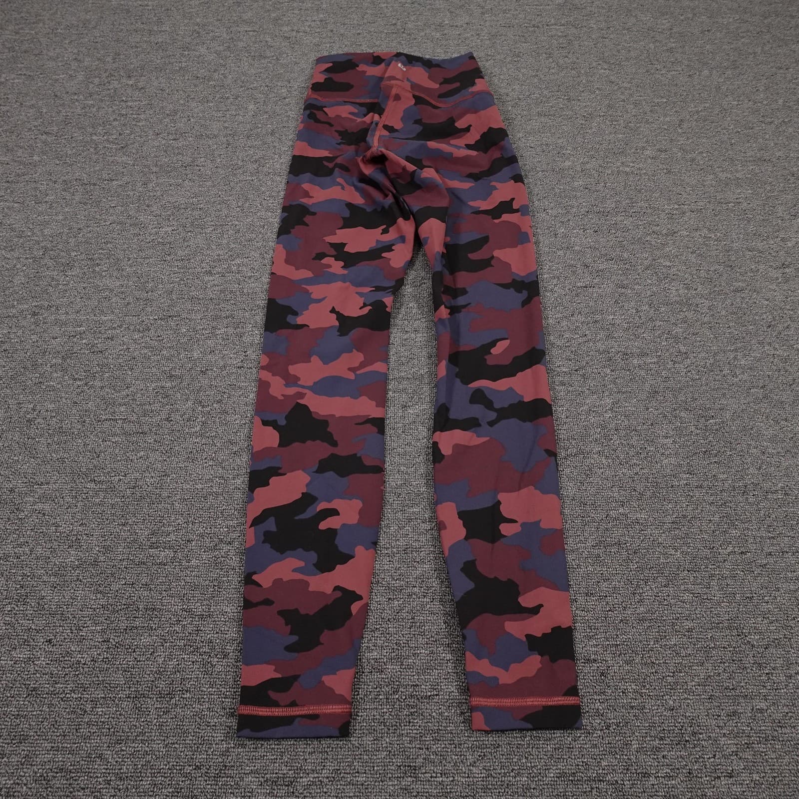 Lululemon Leggings Womens 4 Multicolor Camo Mid Rise Ankle Wunder Under LW5BTES - Thumbnail 2