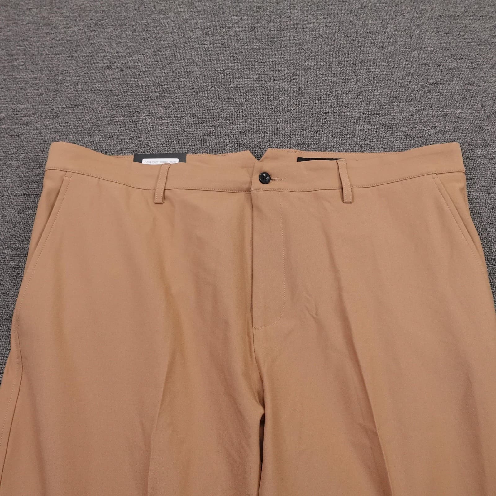 Dunning Golf Pants Mens 38x32 Beige Stretch Performance Twill Khakis Chino - Thumbnail 2
