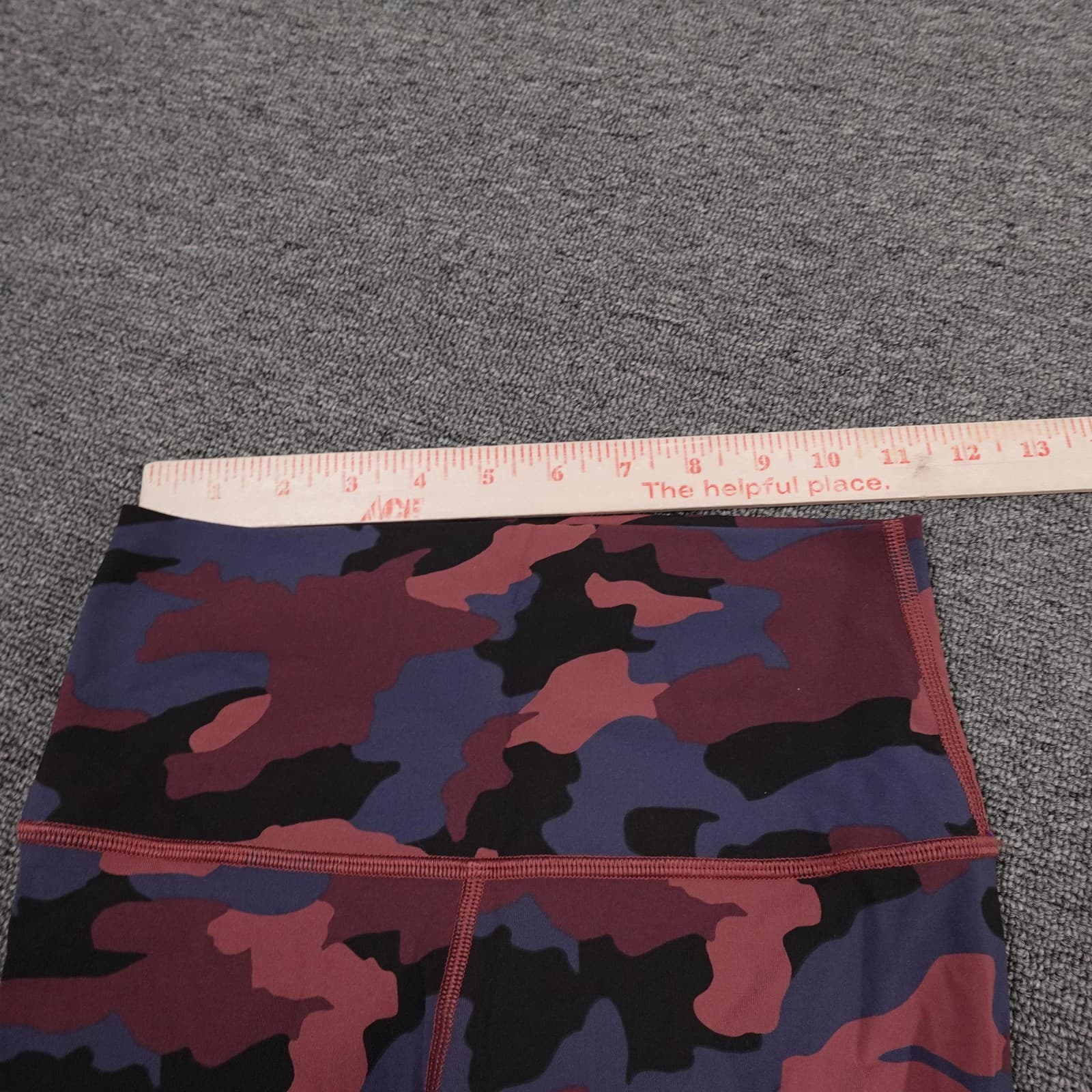 Lululemon Leggings Womens 4 Multicolor Camo Mid Rise Ankle Wunder Under LW5BTES - Thumbnail 5