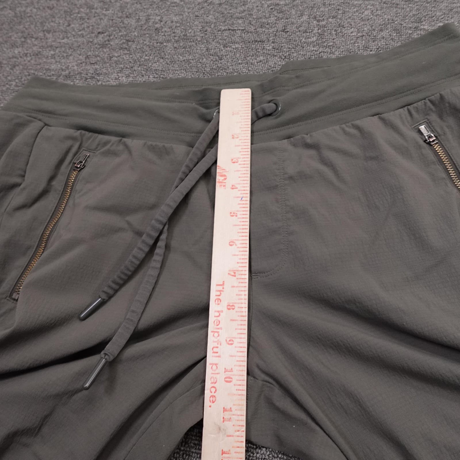 Athleta Jogger Pants Womens 14 Green Trekkie North Zip Pockets Drawstring Travel - Thumbnail 7