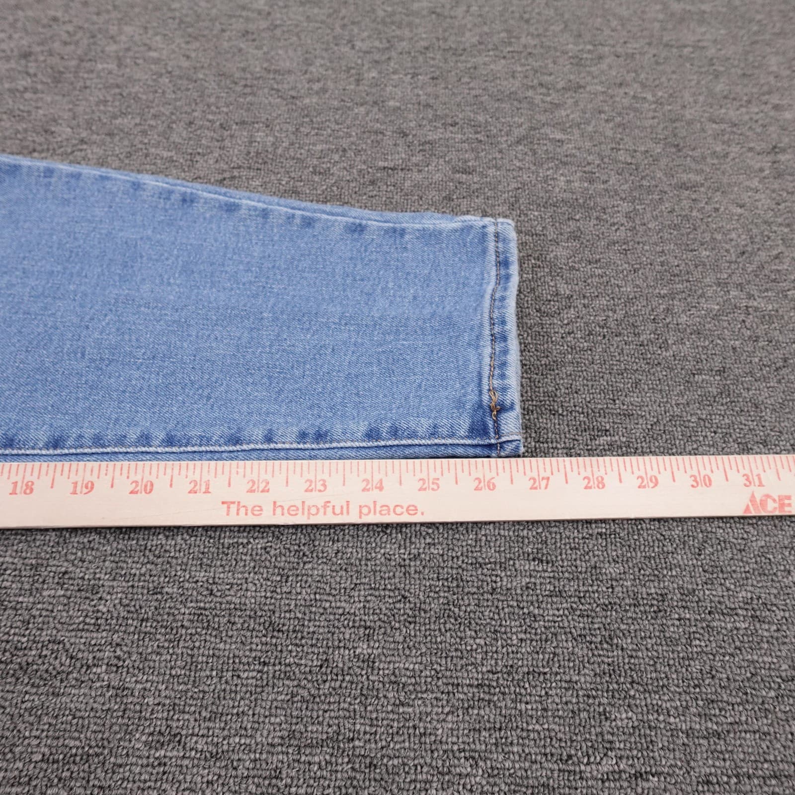 Levis High Waisted Mom Jeans Womens 29 Blue Light Wash Distressed 29x27 Denim - Thumbnail 13