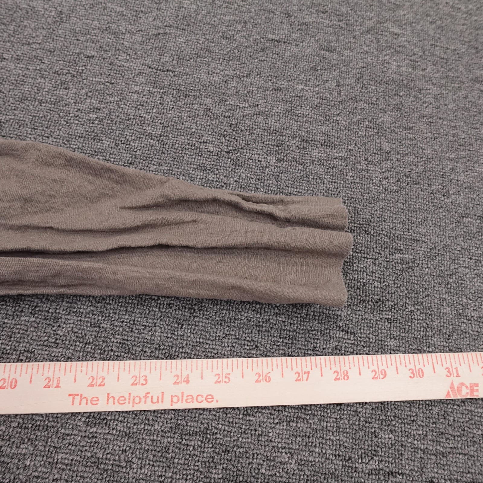Zara Pants Mens 33x30 Brown Linen Slim Fit Chino Elastic Waist Summer Casual - Thumbnail 9