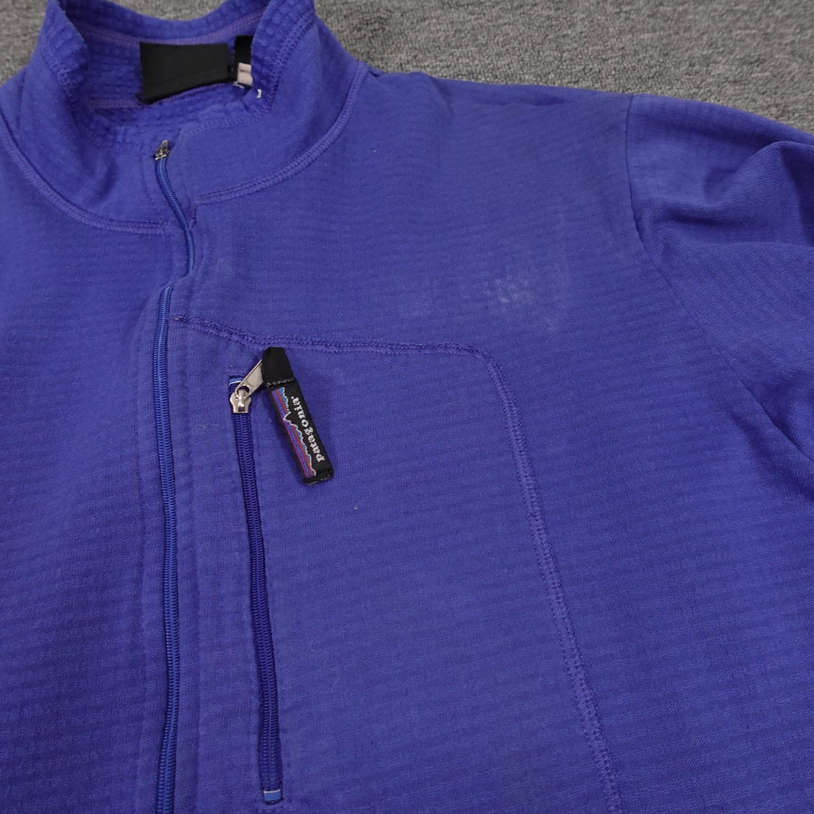 Vintage Patagonia Pullover Mens Large Blue Regulator Polartec Zip Fleece 90s - Thumbnail 3