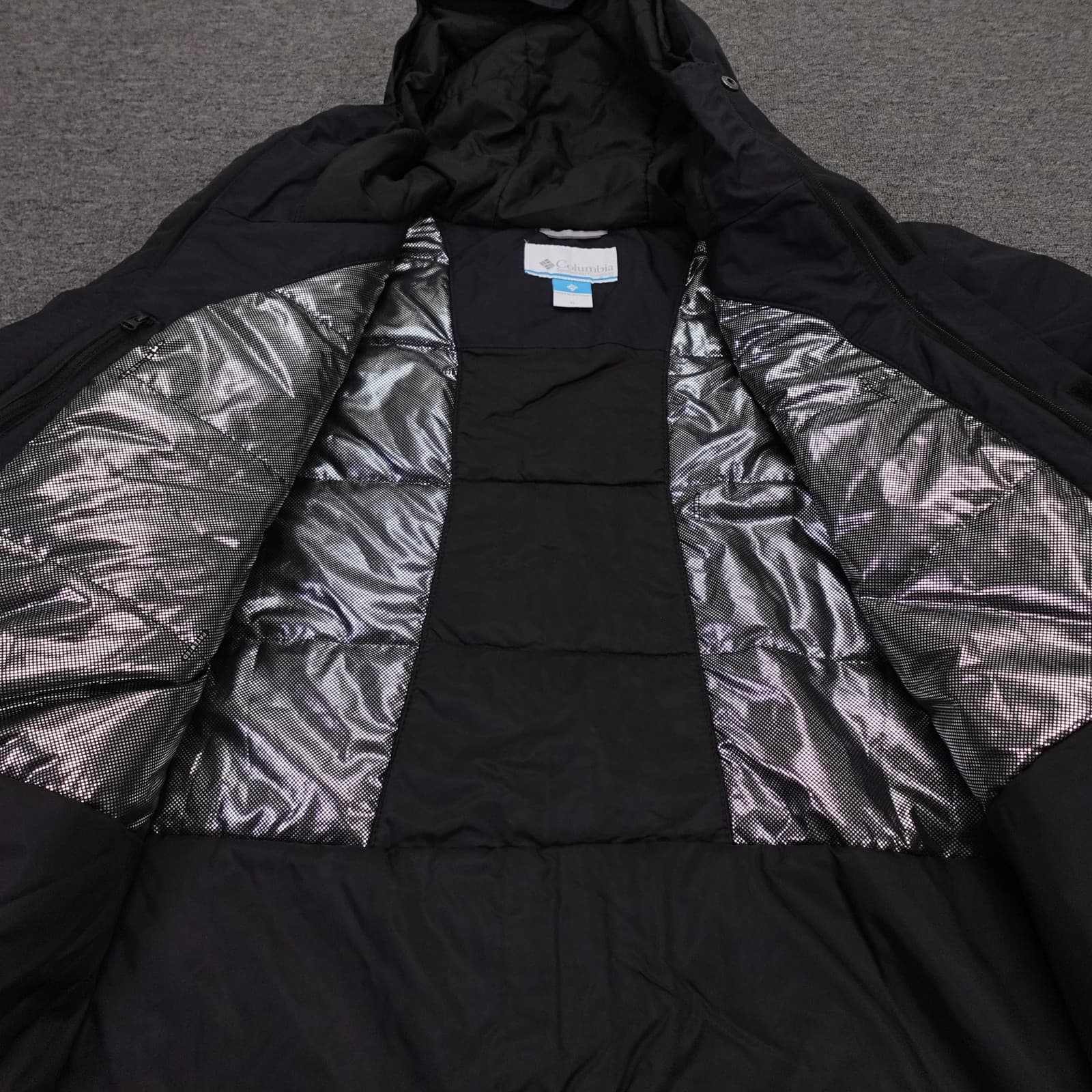 Columbia Tipton Peak Jacket XL Black Omni-Tech Hooded Parka Waterproof - Thumbnail 5