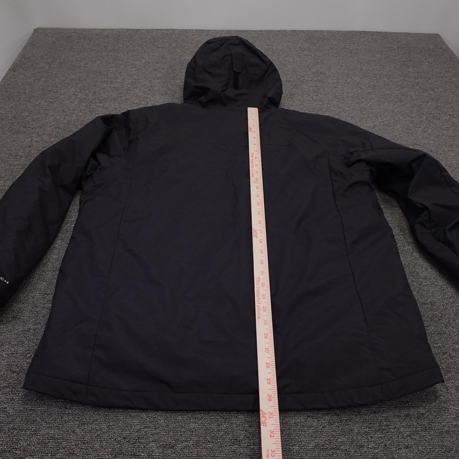 Columbia Tipton Peak Jacket XL Black Omni-Tech Hooded Parka Waterproof - Thumbnail 8