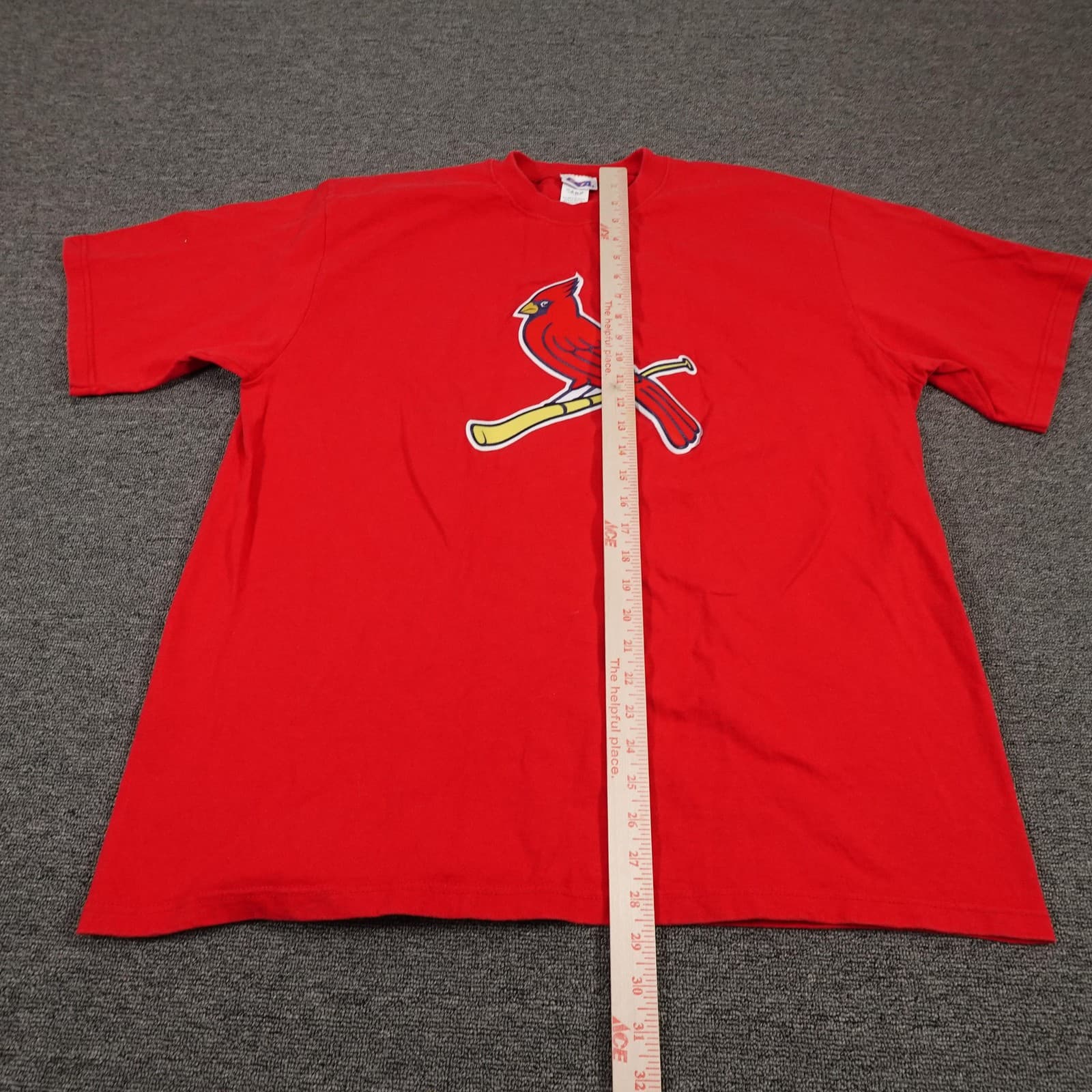 Vintage St. Louis Cardinals Shirt Mens XL Red MLB Baseball CSA Made USA 90s - Thumbnail 7