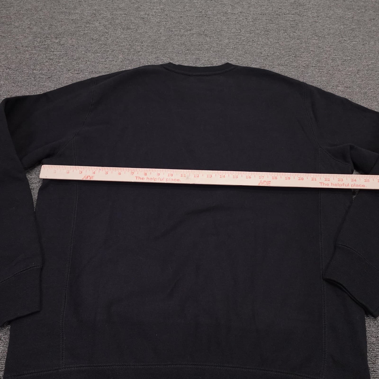 Adele Sweatshirt Large Black Rhinestone Logo Crewneck Fleece Pullover - Thumbnail 4
