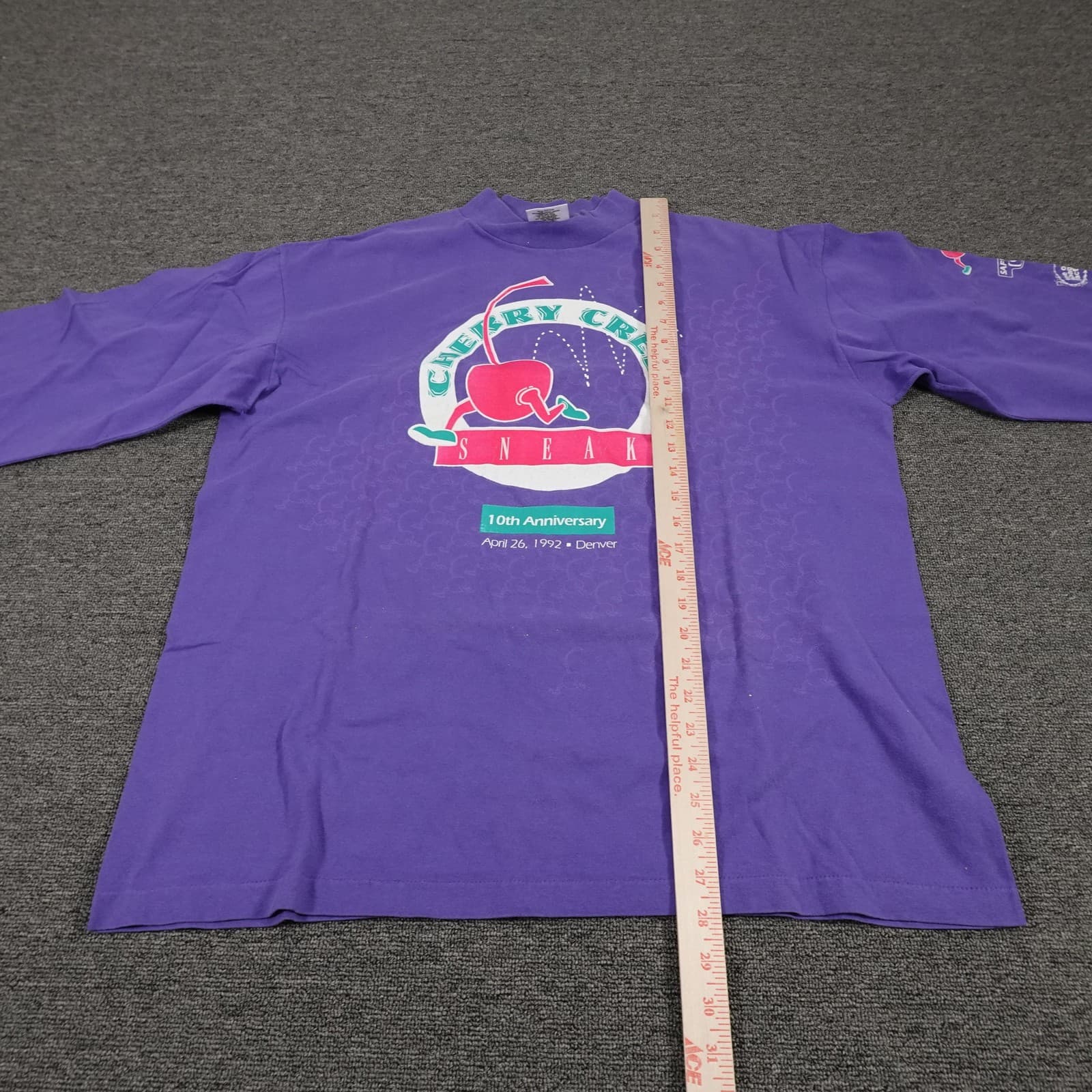 Vintage Cherry Creek Sneak Tennessee River Shirt Mens XL Purple 1992 Denver 90s - Thumbnail 8