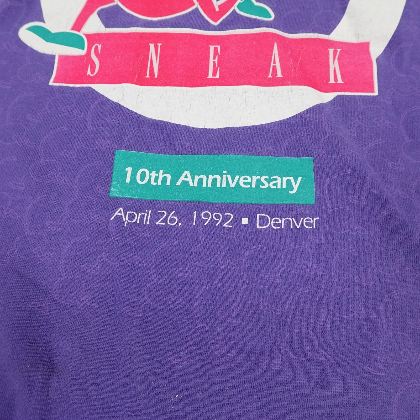 Vintage Cherry Creek Sneak Tennessee River Shirt Mens XL Purple 1992 Denver 90s - Thumbnail 3