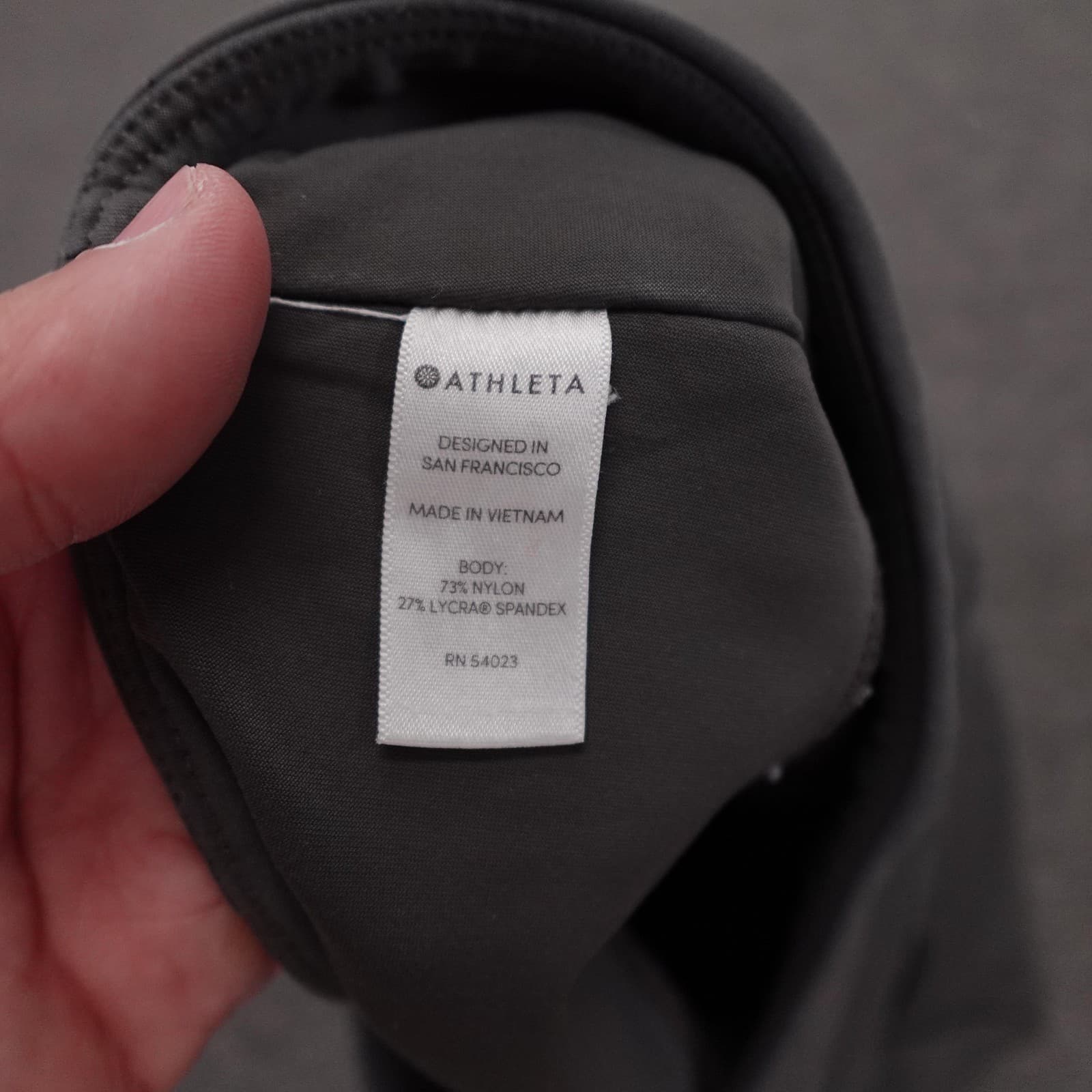 Athleta Pants Womens XS Gray High Rise Ankle Straight Leg Zip Pockets Yoga - Thumbnail 5