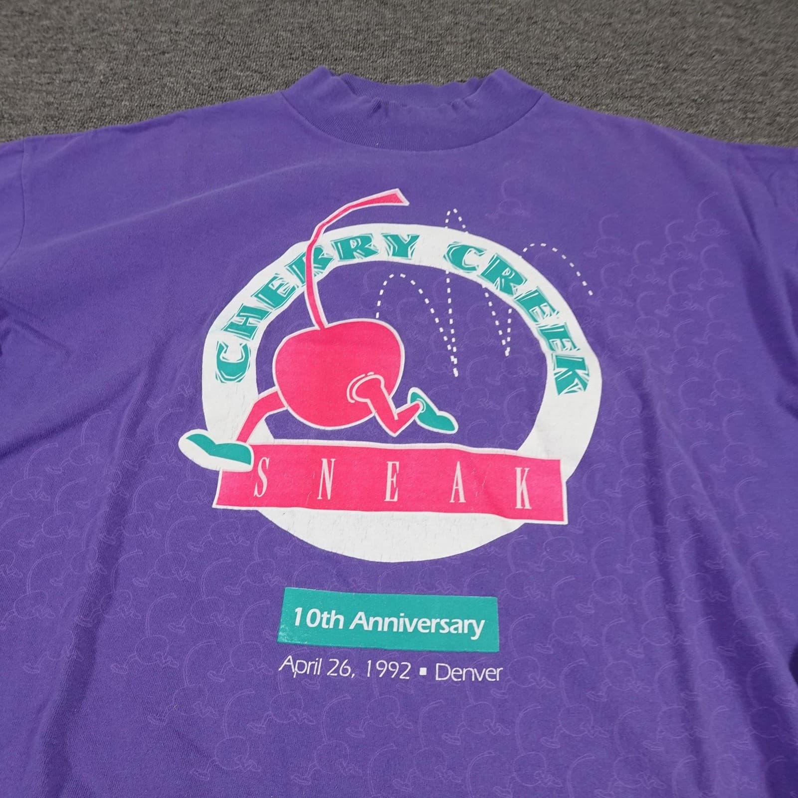 Vintage Cherry Creek Sneak Tennessee River Shirt Mens XL Purple 1992 Denver 90s - Thumbnail 2