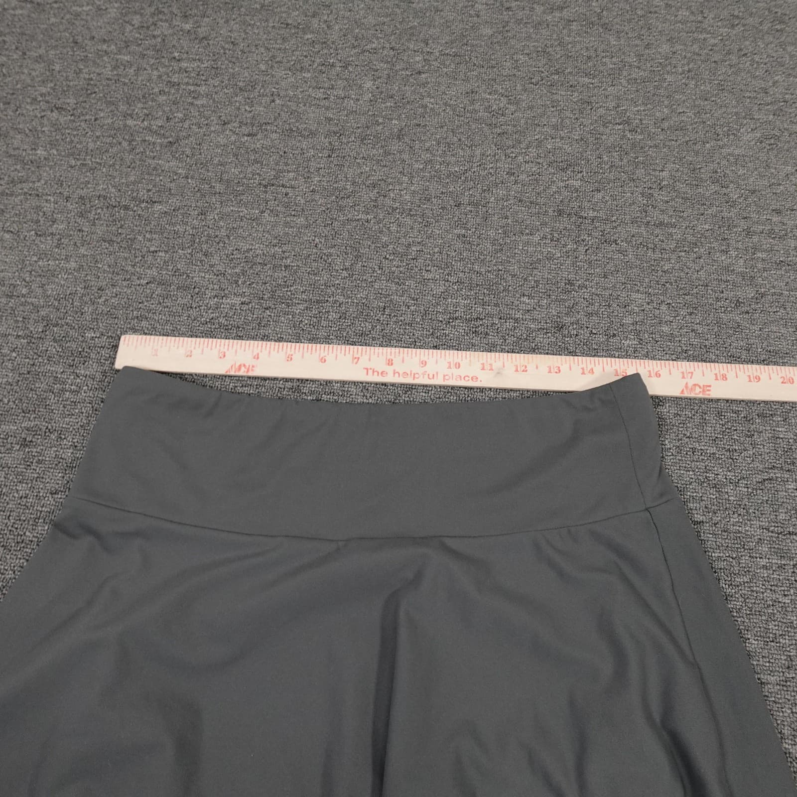 Eddie Bauer Skirt Womens Medium Gray Knit A-Line Pull On Casual Summer - Thumbnail 4