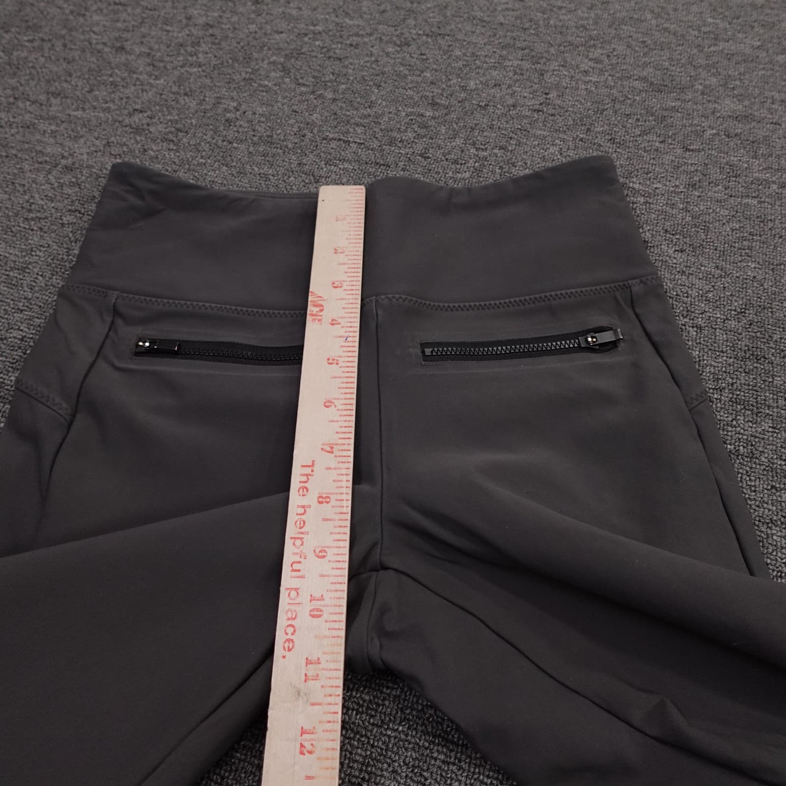 Athleta Pants Womens XS Gray High Rise Ankle Straight Leg Zip Pockets Yoga - Thumbnail 7