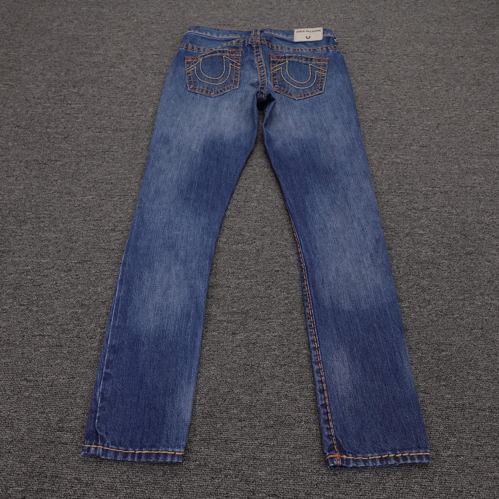 True Religion Audrey Jeans Womens 23 Blue Wash Mid Rise Slim Boyfriend Denim - Thumbnail 4