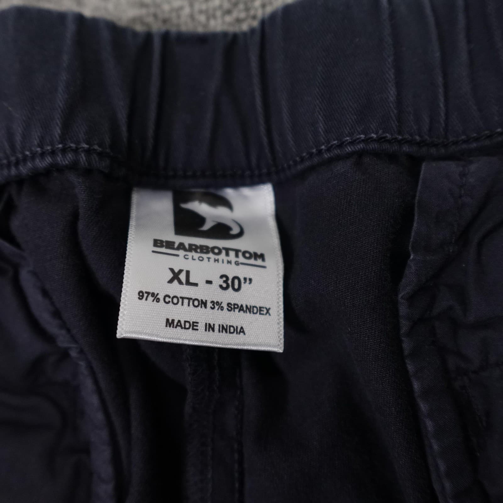 Bearbottom Clothing Pants Mens 34x30 Blue Stretch Chino Elastic Waist Casual - Thumbnail 3