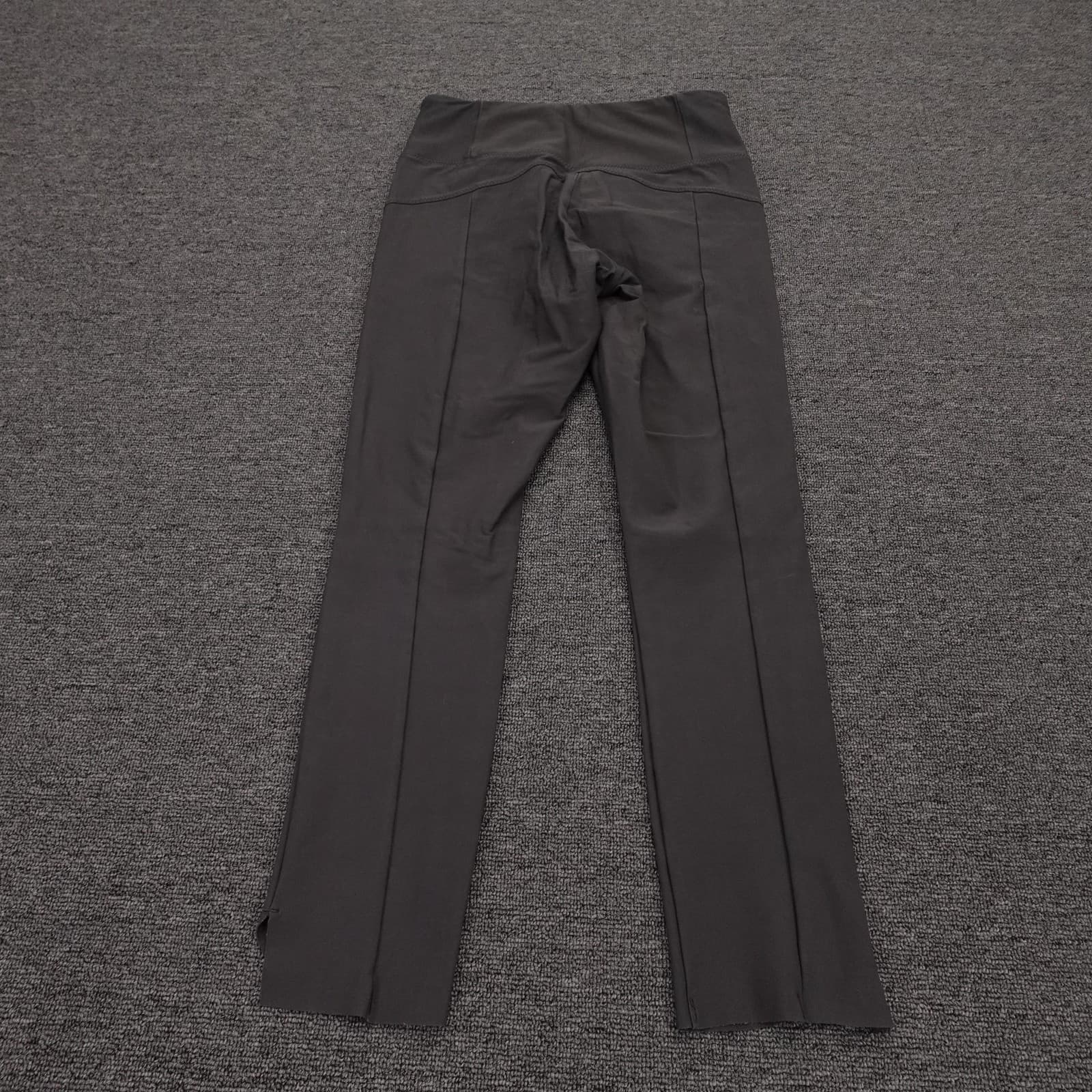 Athleta Pants Womens XS Gray High Rise Ankle Straight Leg Zip Pockets Yoga - Thumbnail 3