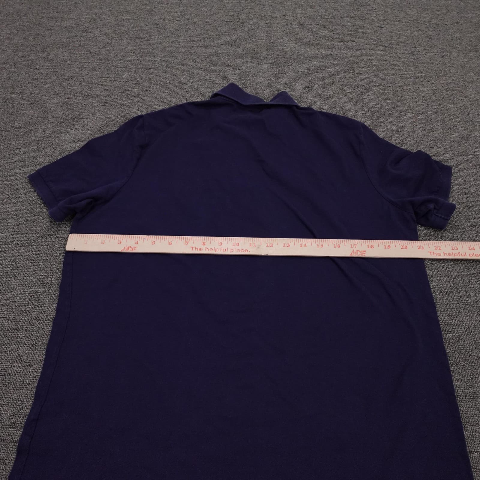 Polo Ralph Lauren Polo Shirt Mens Medium Blue Cotton Pique Classic Fit Pony - Thumbnail 5