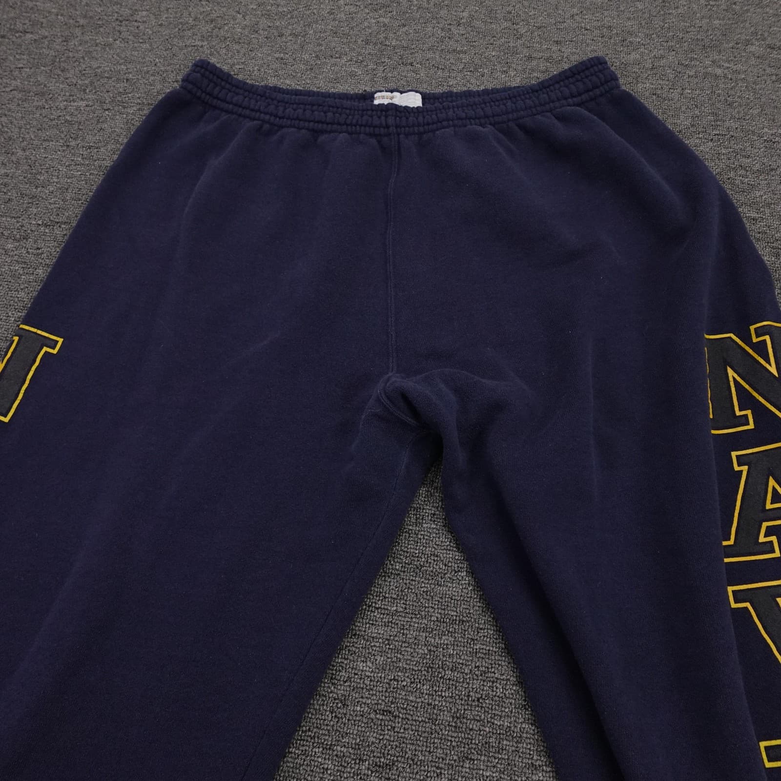 Vintage Soffe Sweatpants Mens Large 30x29 Blue US Navy Fleece Made USA - Thumbnail 2