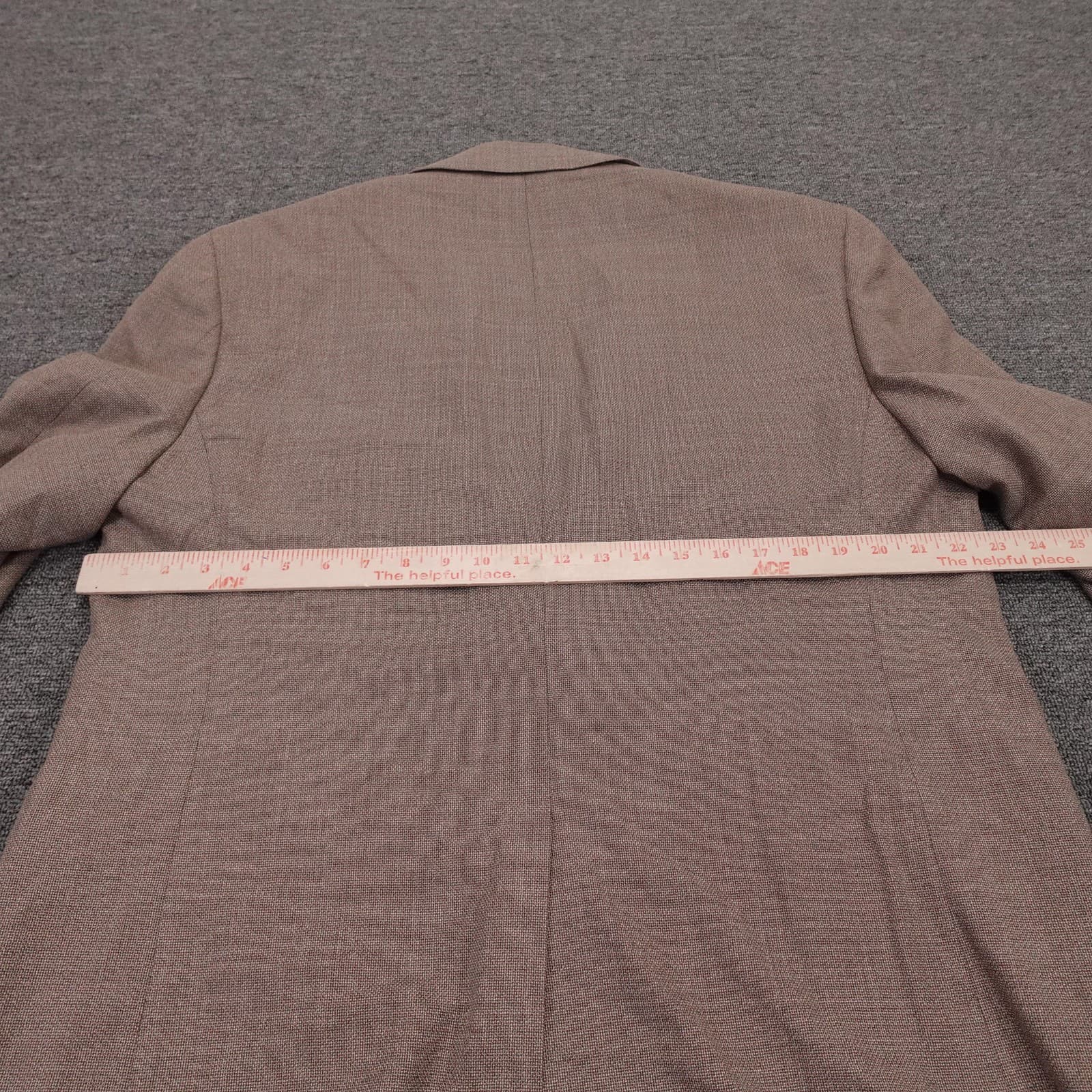 Brooks Brothers Blazer Mens 46R Brown Wool Madison 1818 Tweed Sport Coat Jacket - Thumbnail 9