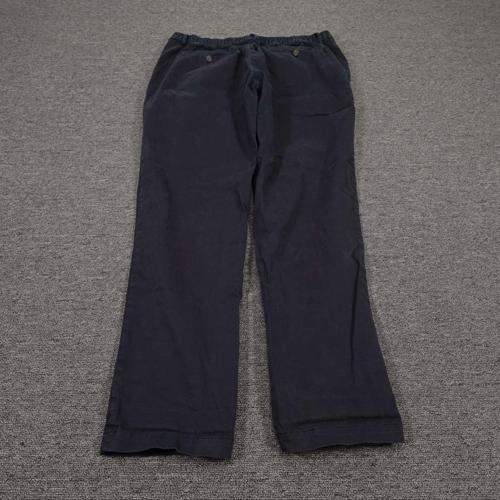 Bearbottom Clothing Pants Mens 34x30 Blue Stretch Chino Elastic Waist Casual - Thumbnail 4