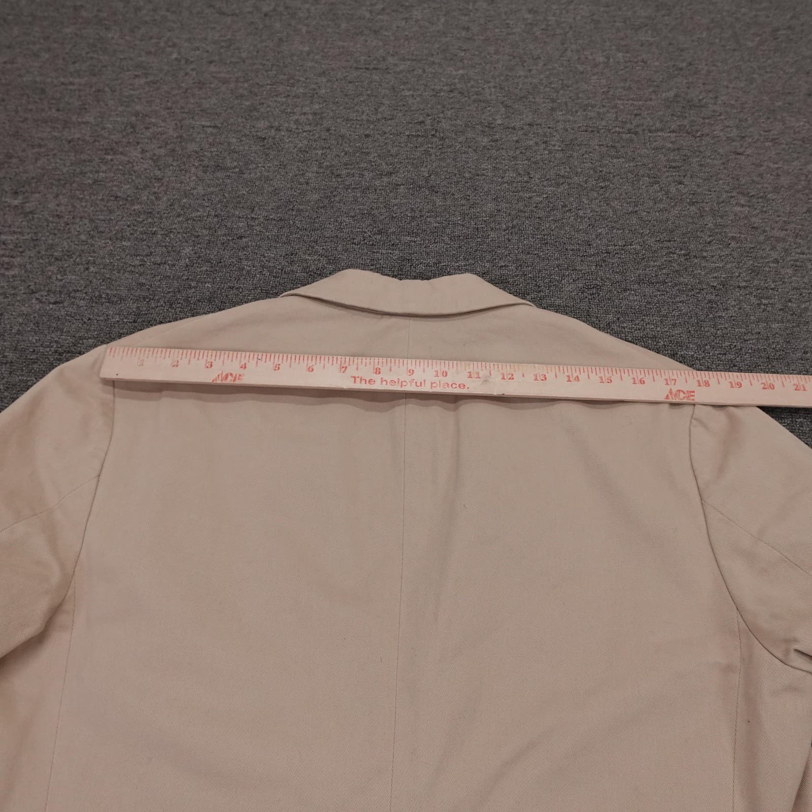 Brooks Brothers Blazer Mens Small Beige Cotton 2 Button Casual Sport Coat 346 - Thumbnail 4