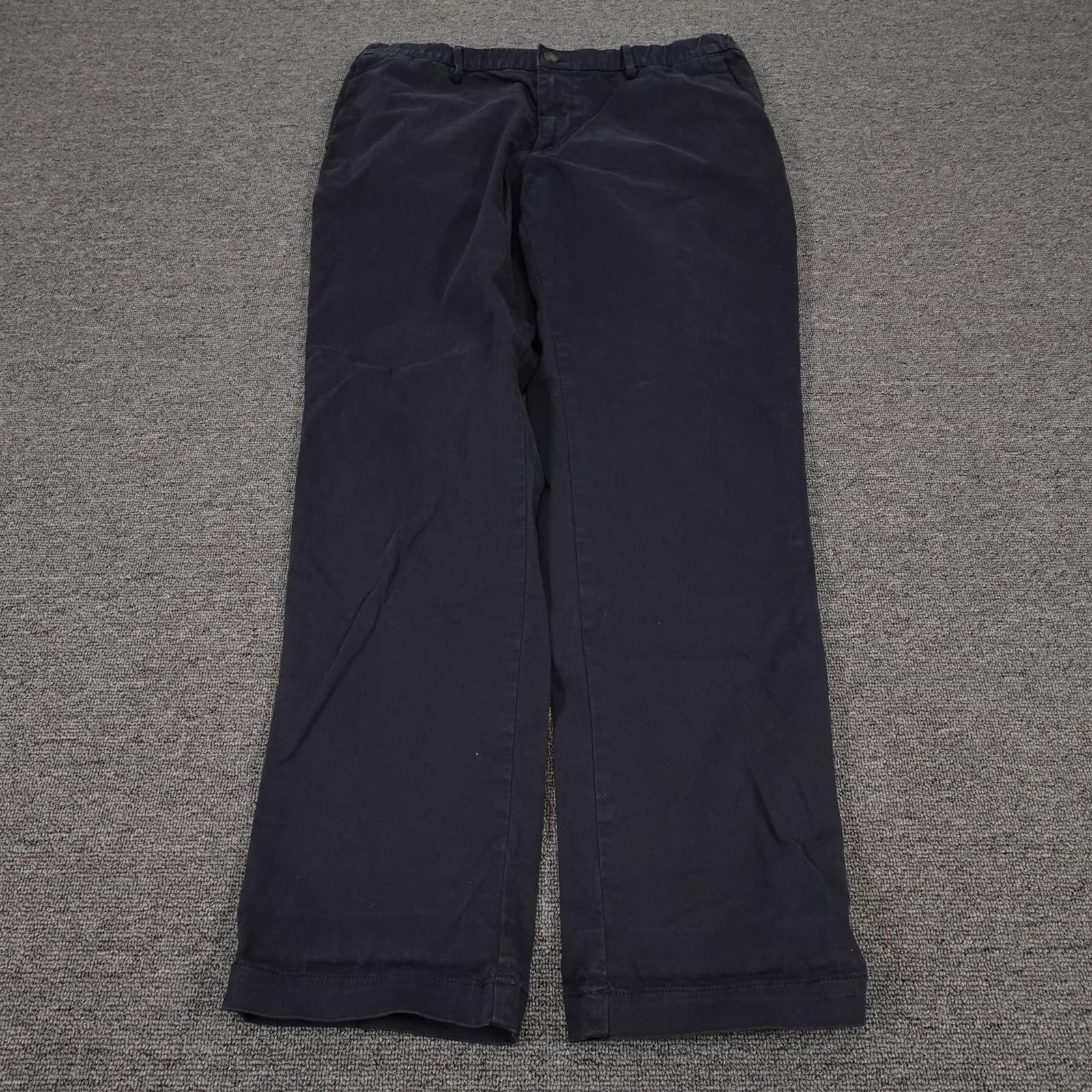 Bearbottom Clothing Pants Mens 34x30 Blue Stretch Chino Elastic Waist Casual