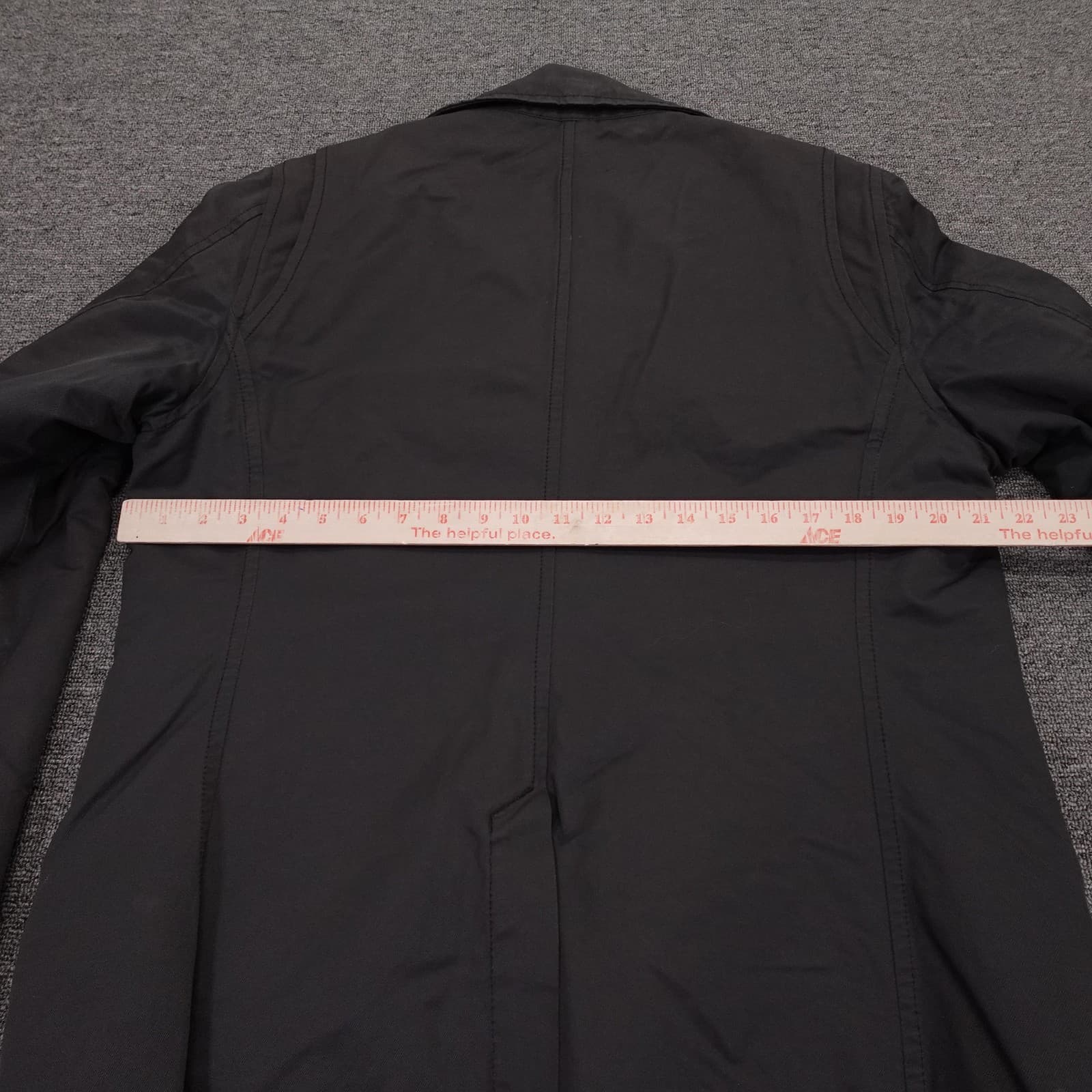 Vintage Diesel Coat Mens Large Black Nylon Overcoat Quilted Lined Made Italy Y2K - Thumbnail 12