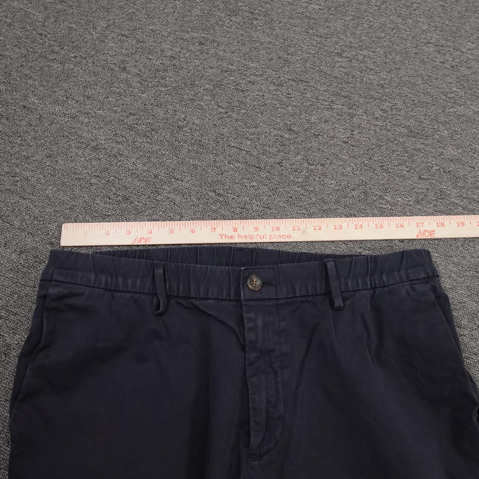 Bearbottom Clothing Pants Mens 34x30 Blue Stretch Chino Elastic Waist Casual - Thumbnail 5