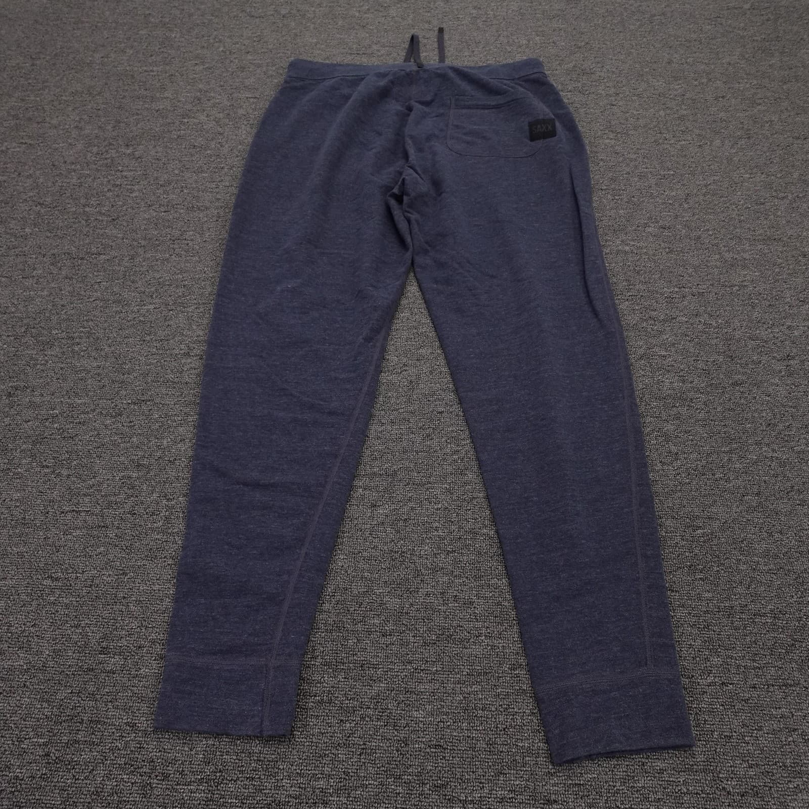 SAXX 3SIX FIVE Jogger Pants Mens 32x24 Blue Elastic Waist Cuffed Lounge Soft - Thumbnail 3