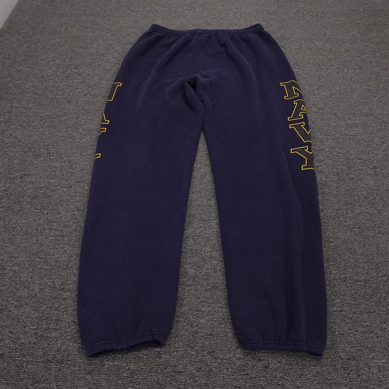 Vintage Soffe Sweatpants Mens Large 30x29 Blue US Navy Fleece Made USA - Thumbnail 5