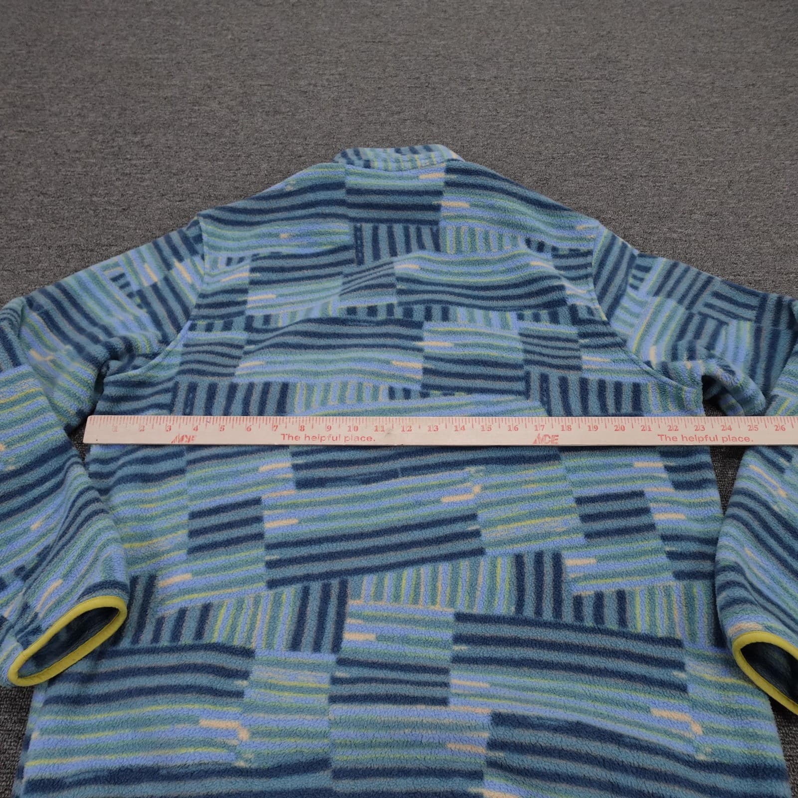 Patagonia Synchilla Pullover Mens Large Blue Fleece Snap-T Long Sleeve Mock Neck - Thumbnail 5
