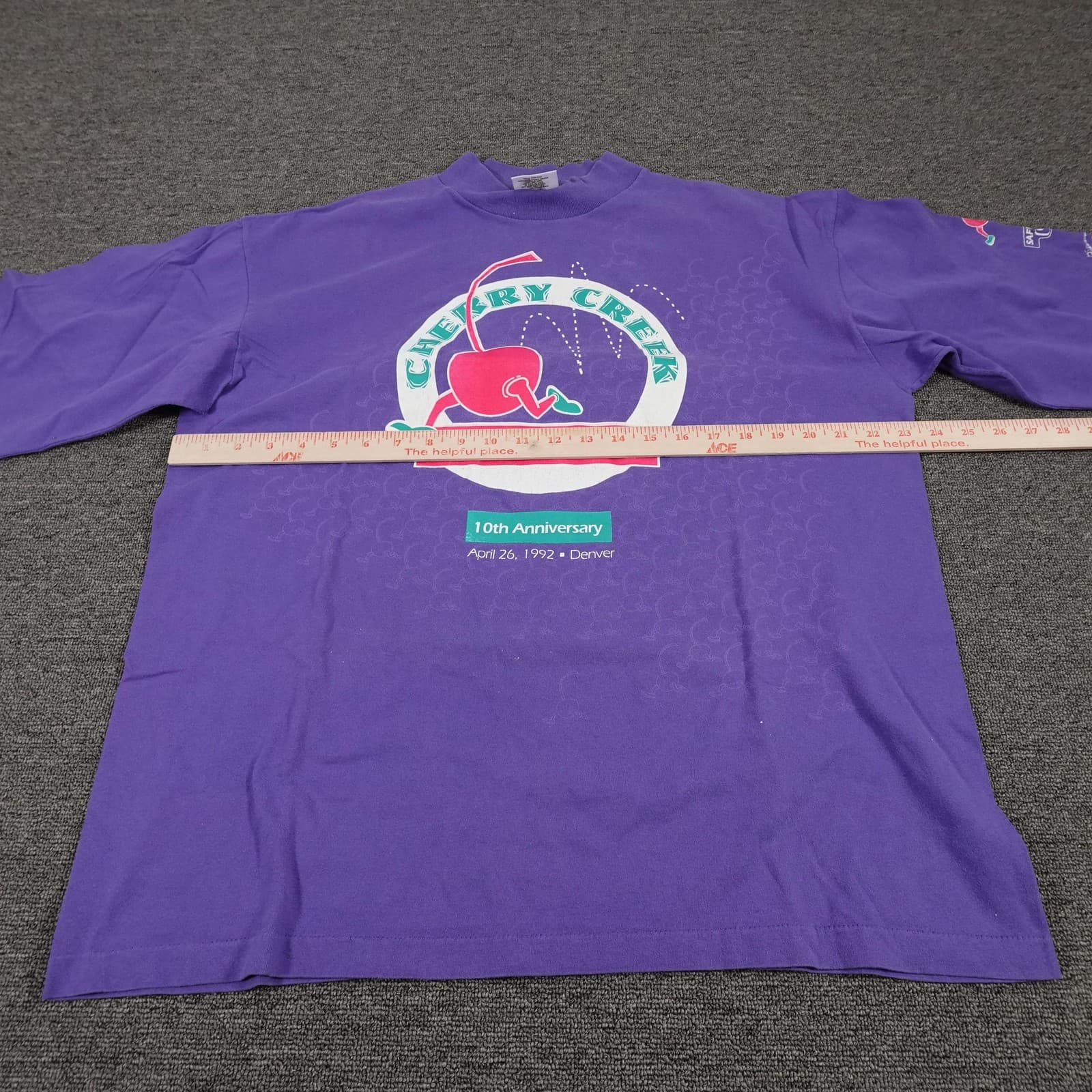 Vintage Cherry Creek Sneak Tennessee River Shirt Mens XL Purple 1992 Denver 90s - Thumbnail 6