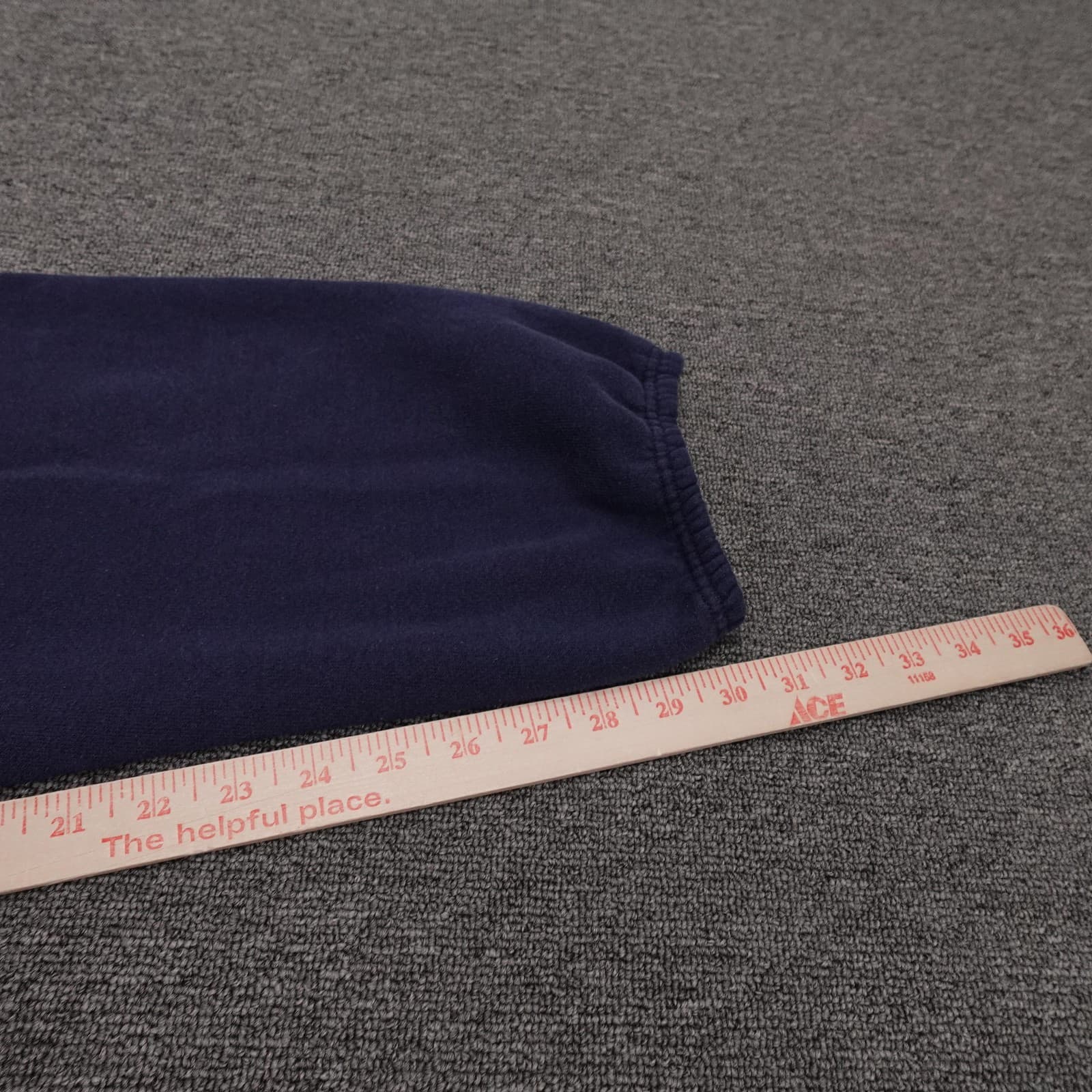 Vintage Soffe Sweatpants Mens Large 30x29 Blue US Navy Fleece Made USA - Thumbnail 7