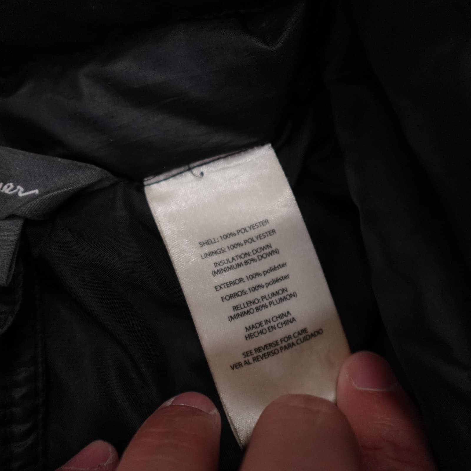 Eddie Bauer EB650 Jacket Mens XL Black Down Puffer Full Zip Packable Lightweight - Thumbnail 5