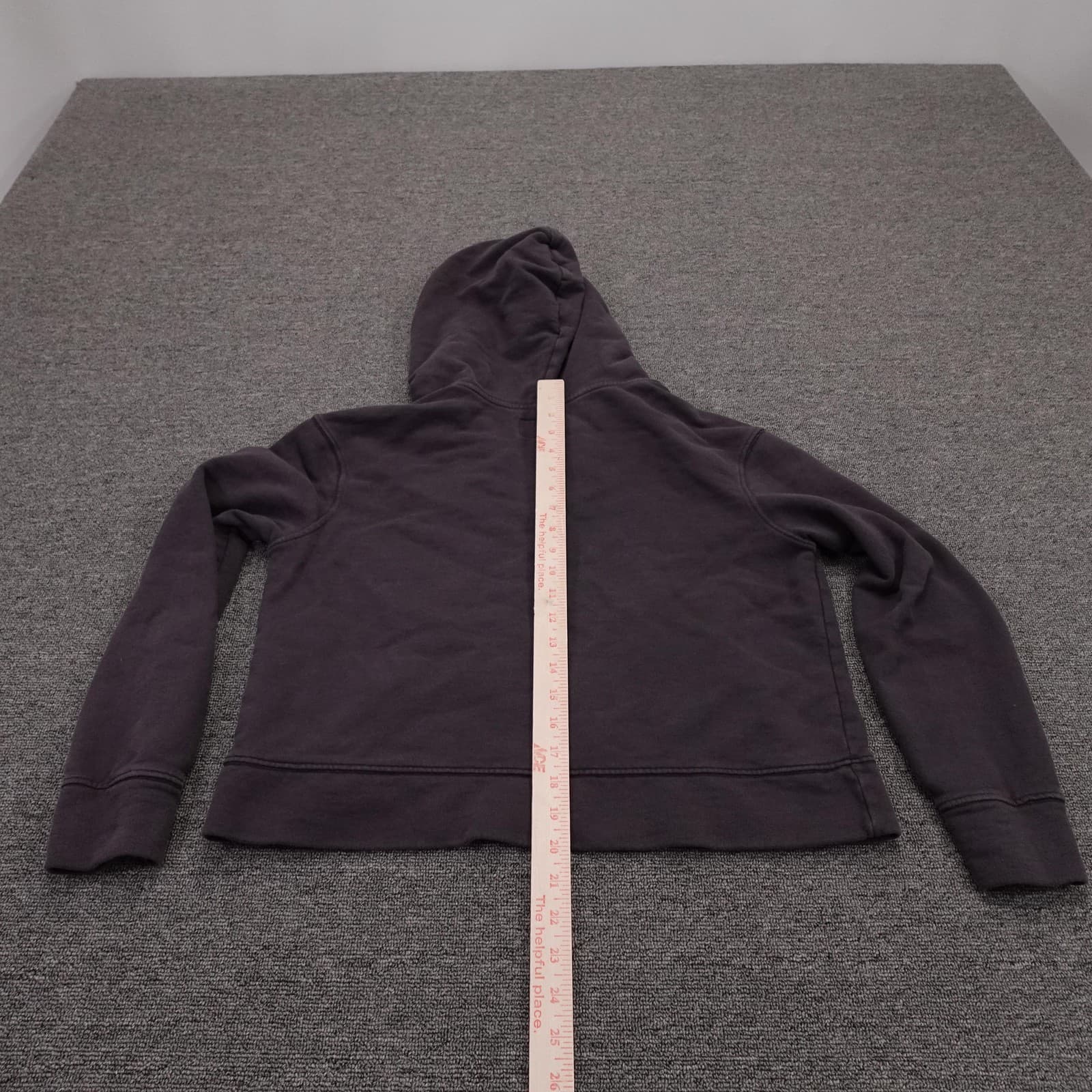 Pact Hoodie Womens Small Gray Organic Cotton V-Neck Pullover Kangaroo Pocket - Thumbnail 5