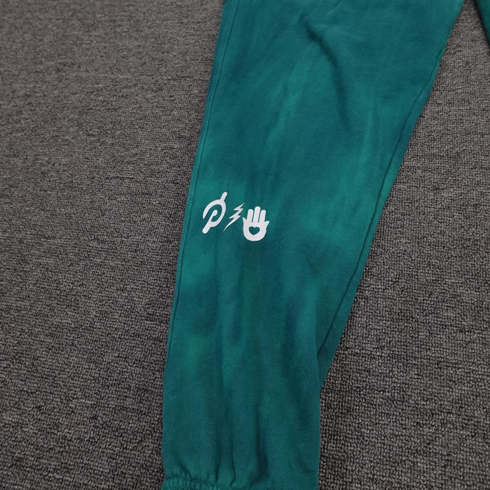 Spiritual Gangster Sweatpants Womens XL Green Peloton Kendall Toole Tie Dye - Thumbnail 2