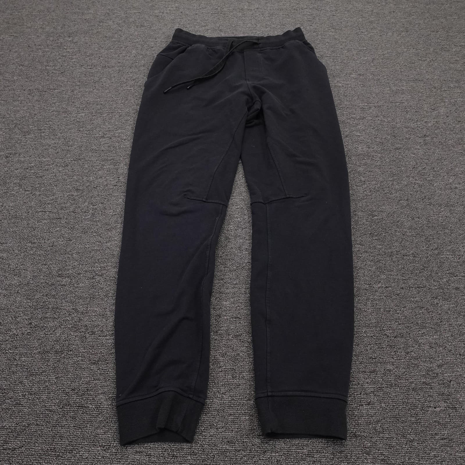 Lululemon Sweatpants Mens Small 32x29 Black Knit Jogger Elastic Waist Pockets