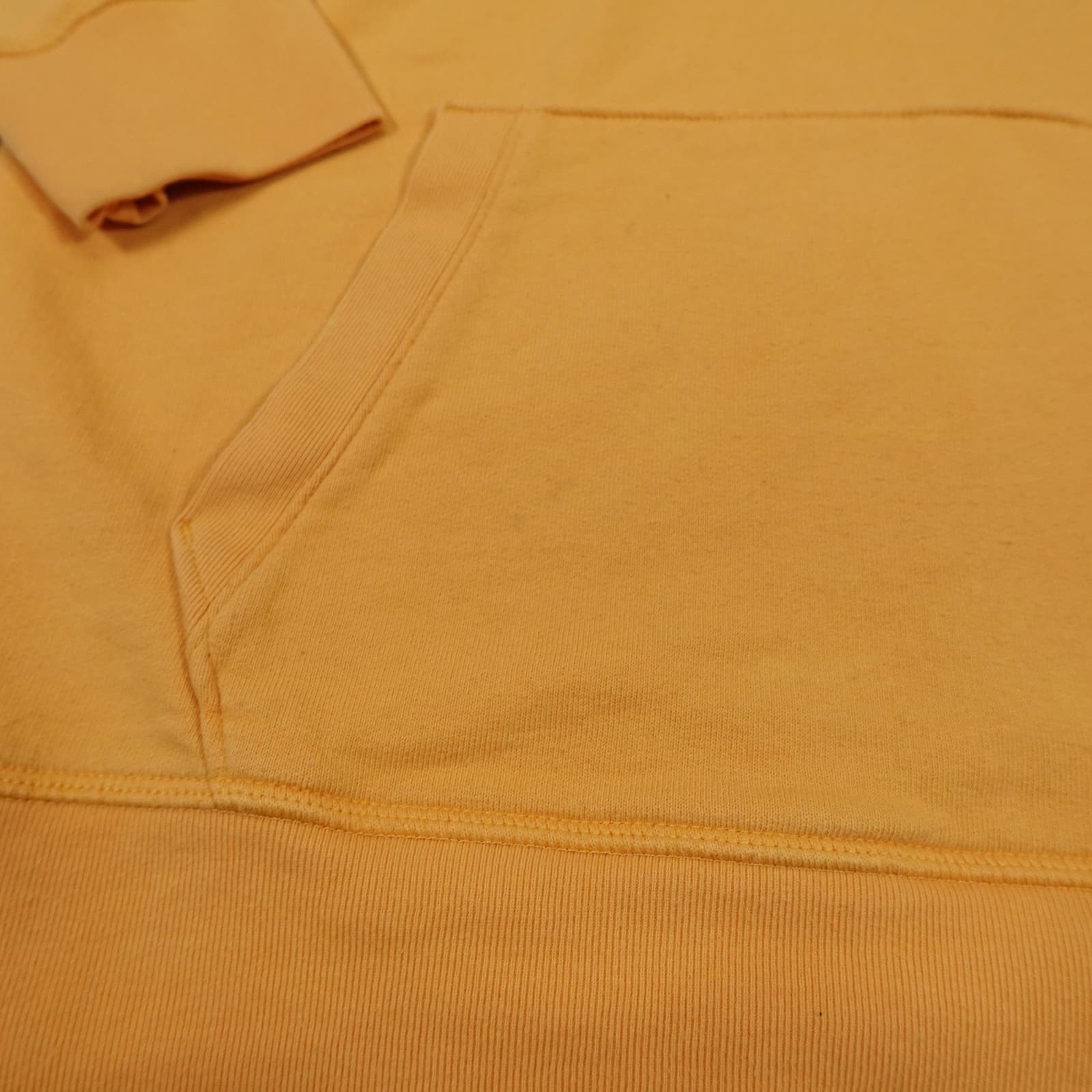 Levis Hoodie Womens Medium Yellow Pullover Fleece Kangaroo Pocket Logo Graphic - Thumbnail 5