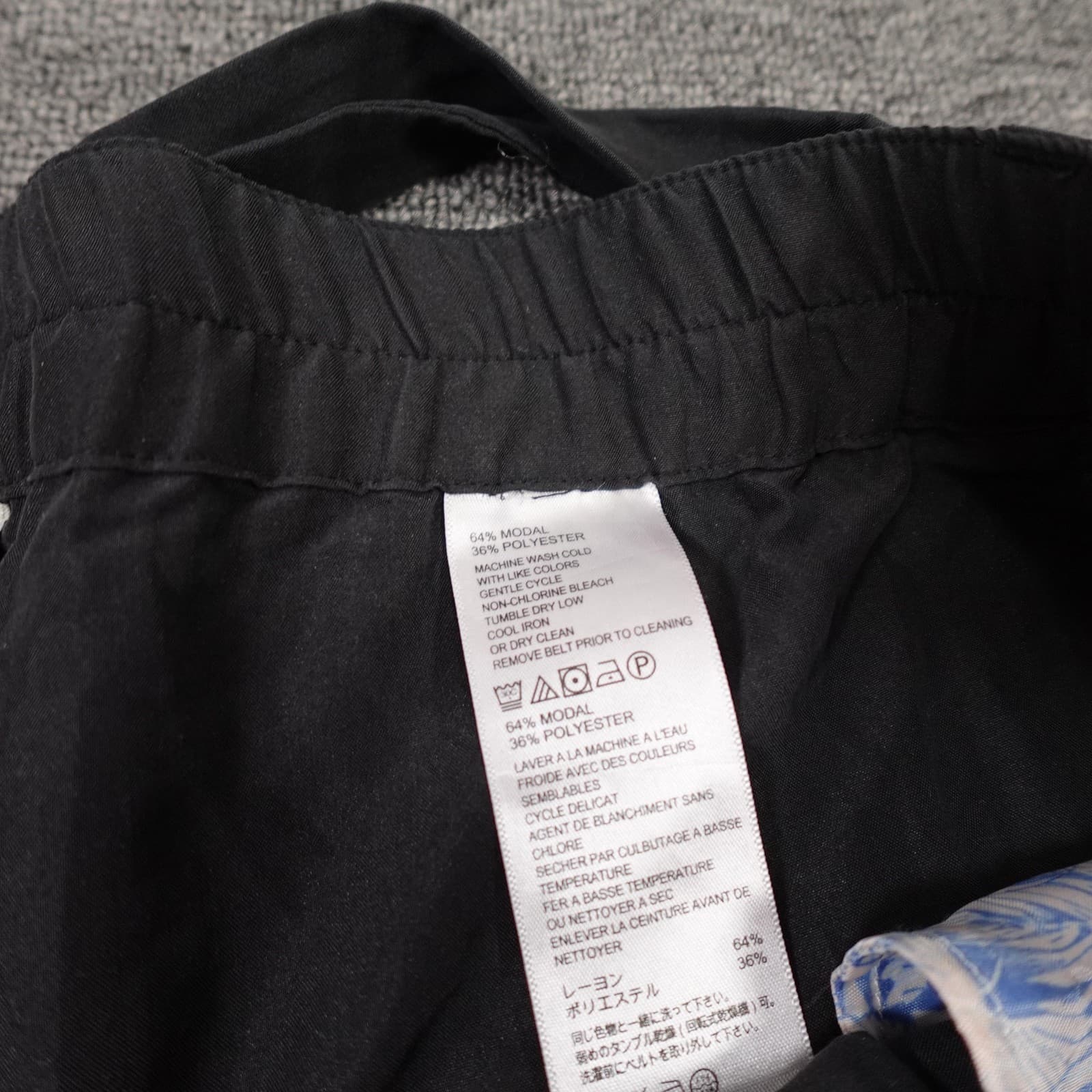 Tommy Bahama Pants Womens Small Black Paperbag Waist Belted Straight Leg Casual - Thumbnail 2