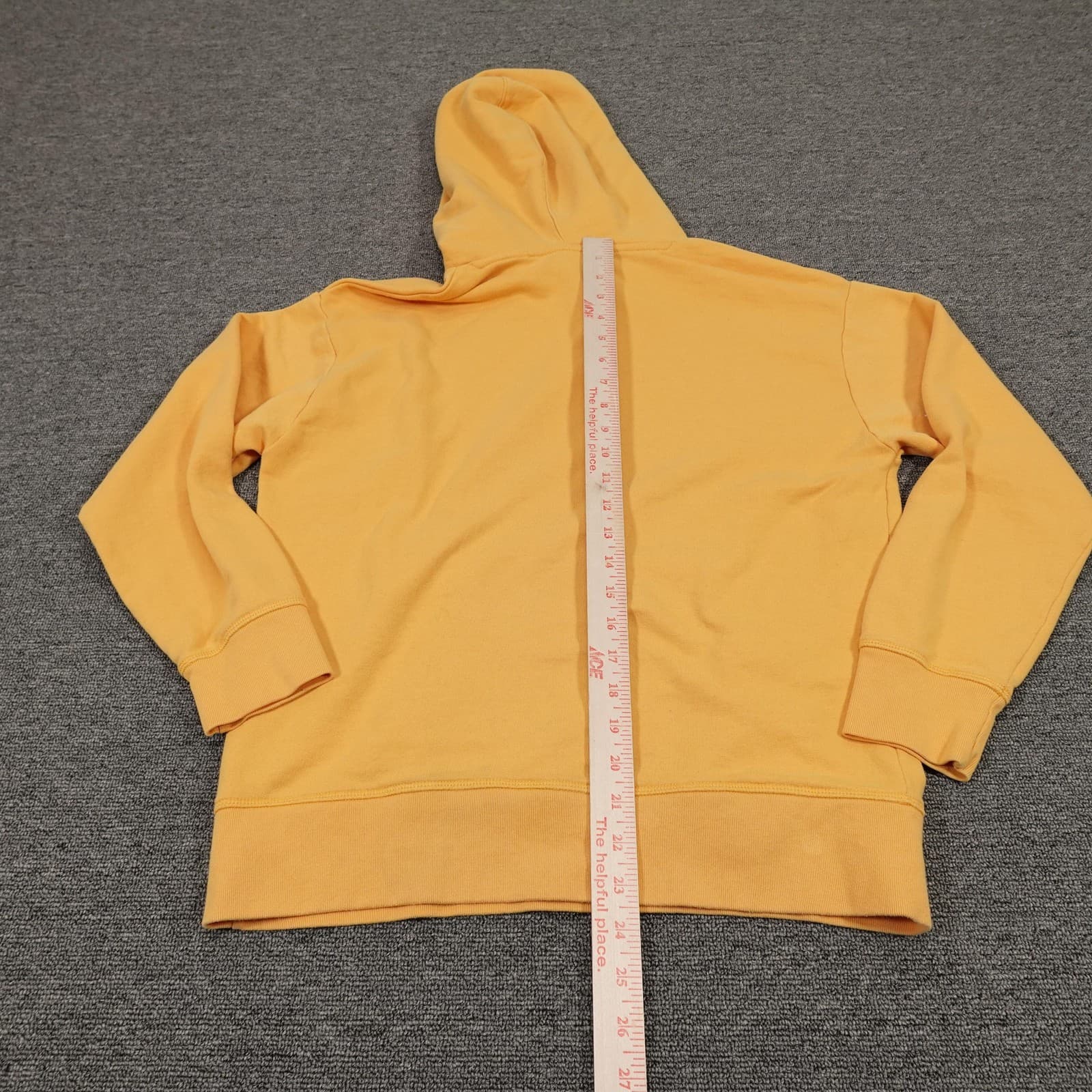 Levis Hoodie Womens Medium Yellow Pullover Fleece Kangaroo Pocket Logo Graphic - Thumbnail 7