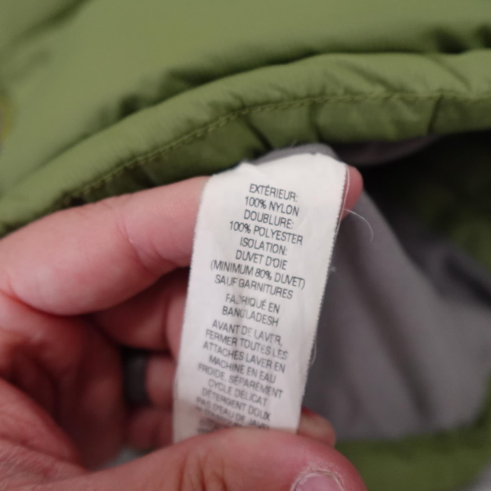 L.L.Bean Vest Womens Medium Green Down Puffer Snap Front Quilted Warm Outdoor - Thumbnail 9