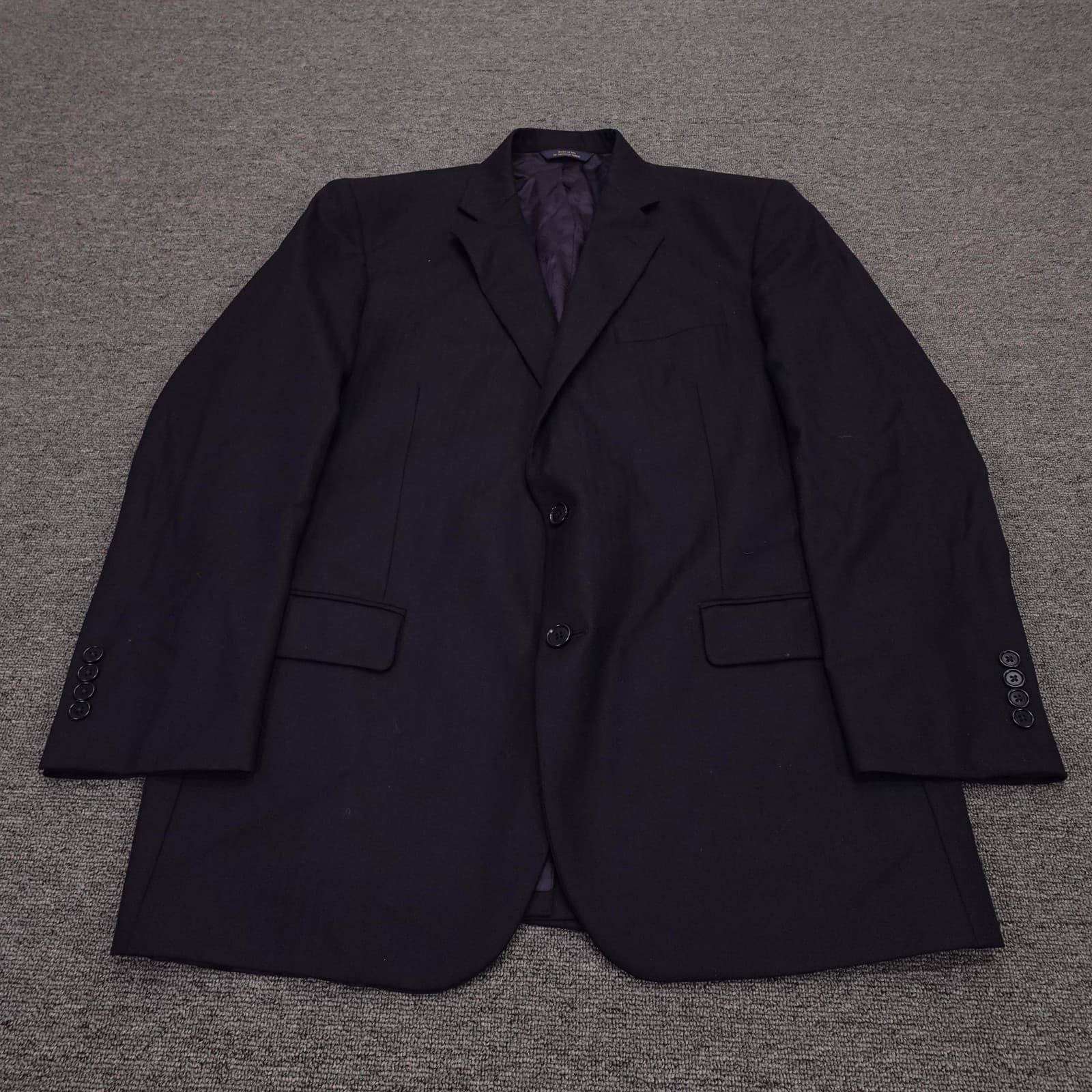 Brooks Brothers Blazer Mens 44R Navy Saxxon Wool 1818 Madison 2 Button Jacket
