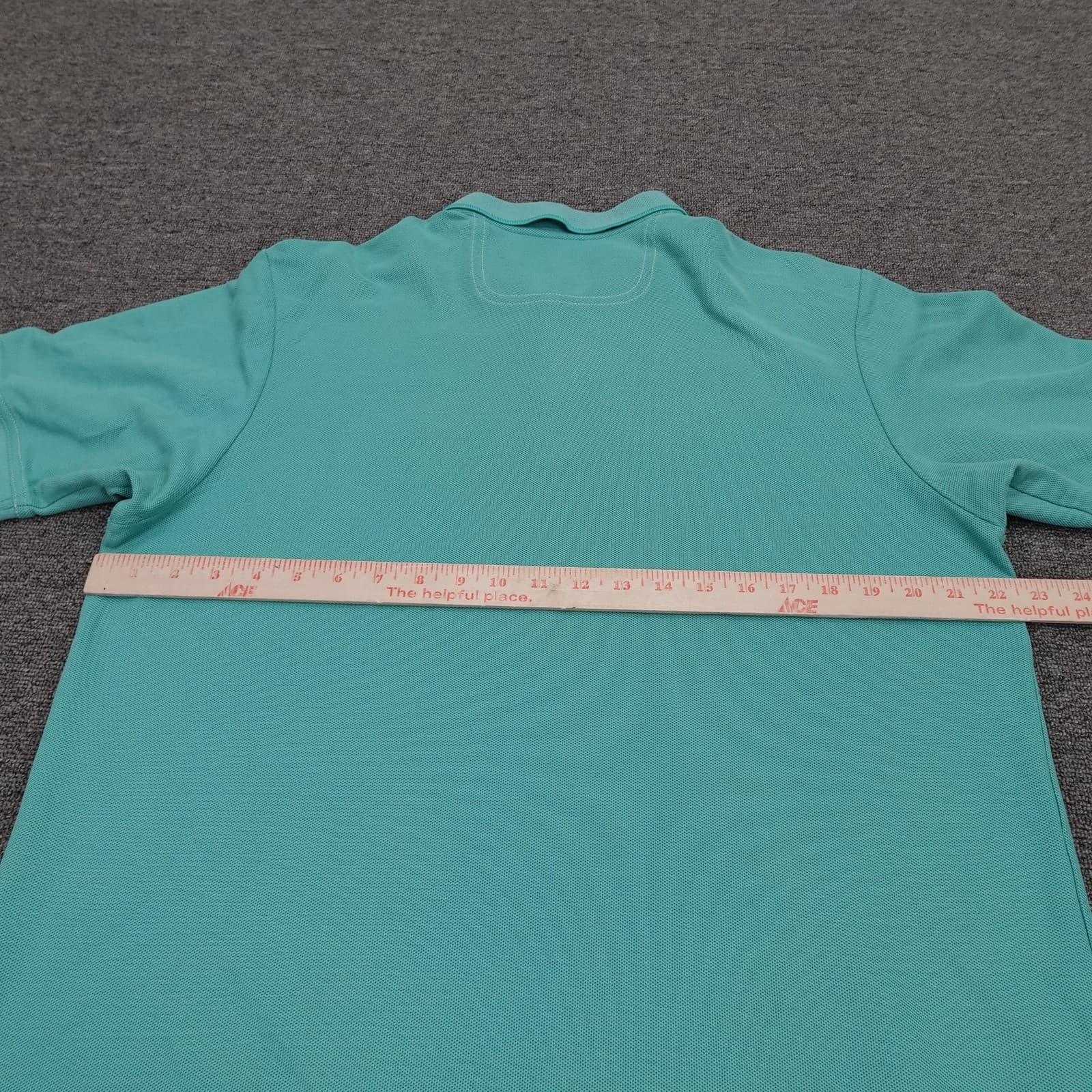 Tommy Bahama Polo Shirt Mens Large Green Solid Knit Short Sleeve Casual Resort - Thumbnail 4