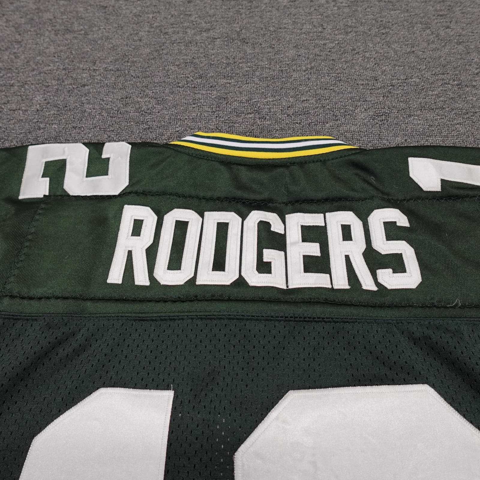 Green Bay Packers Football Jersey Mens 48 Green NFL Reebok Aaron Rodgers 12 - Thumbnail 8