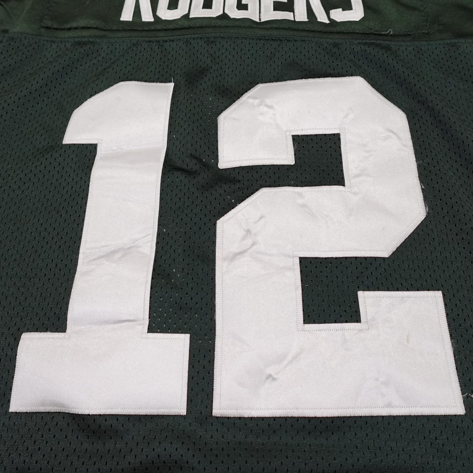Green Bay Packers Football Jersey Mens 48 Green NFL Reebok Aaron Rodgers 12 - Thumbnail 7