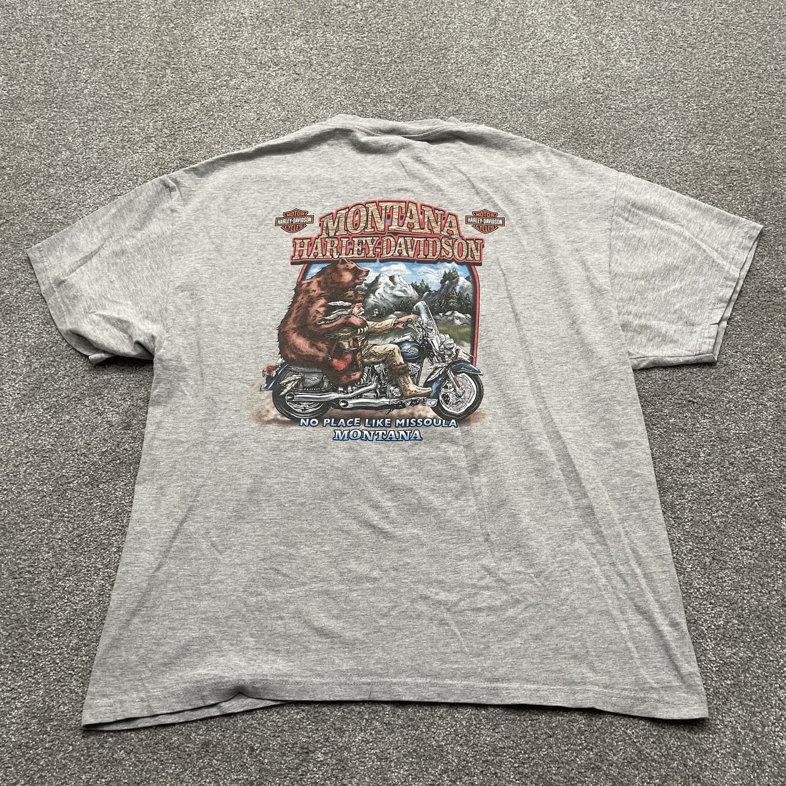 Vintage Harley Davidson Shirt Mens XL Bugs Never Had a Chance Motorcycle 2004 - Thumbnail 9