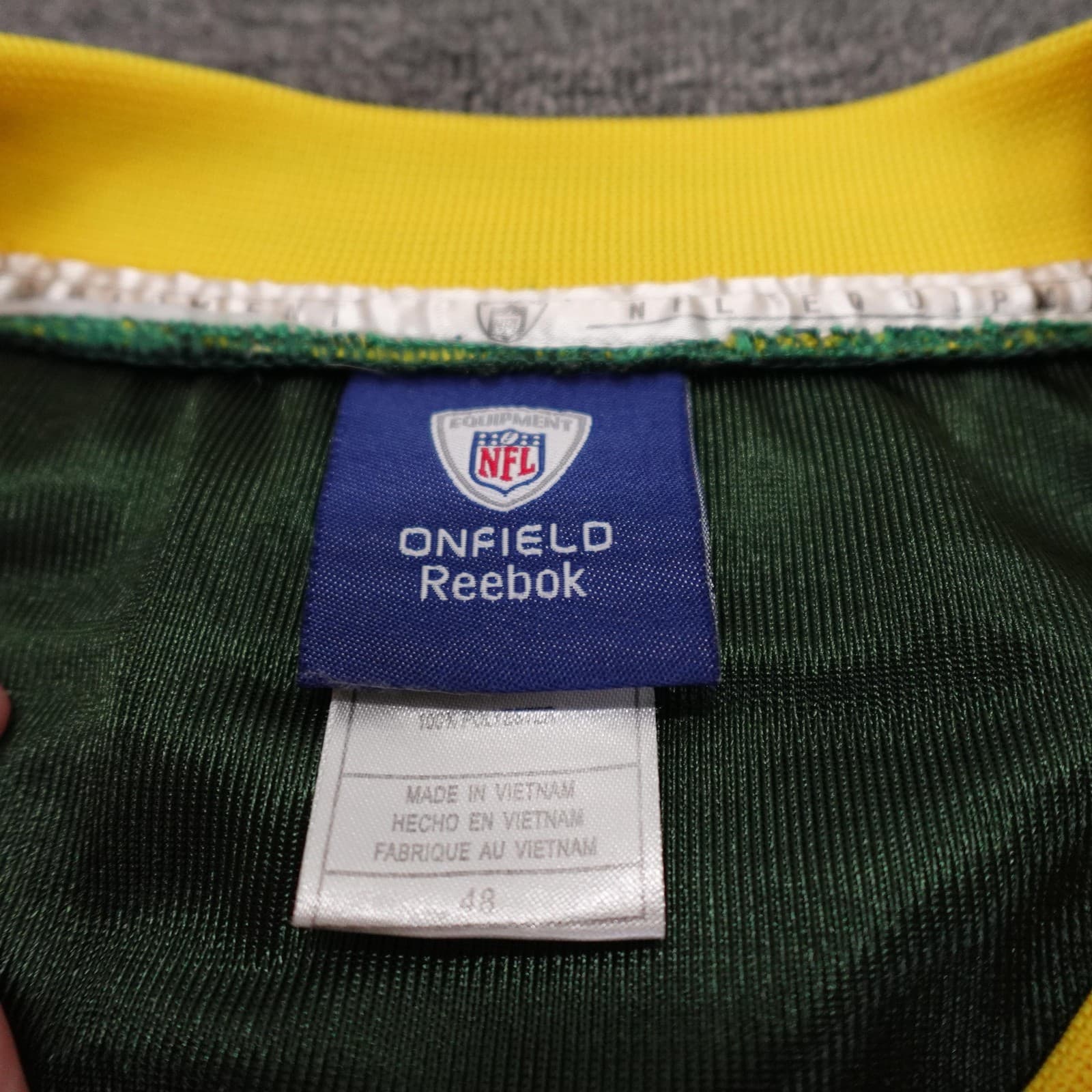 Green Bay Packers Football Jersey Mens 48 Green NFL Reebok Aaron Rodgers 12 - Thumbnail 4