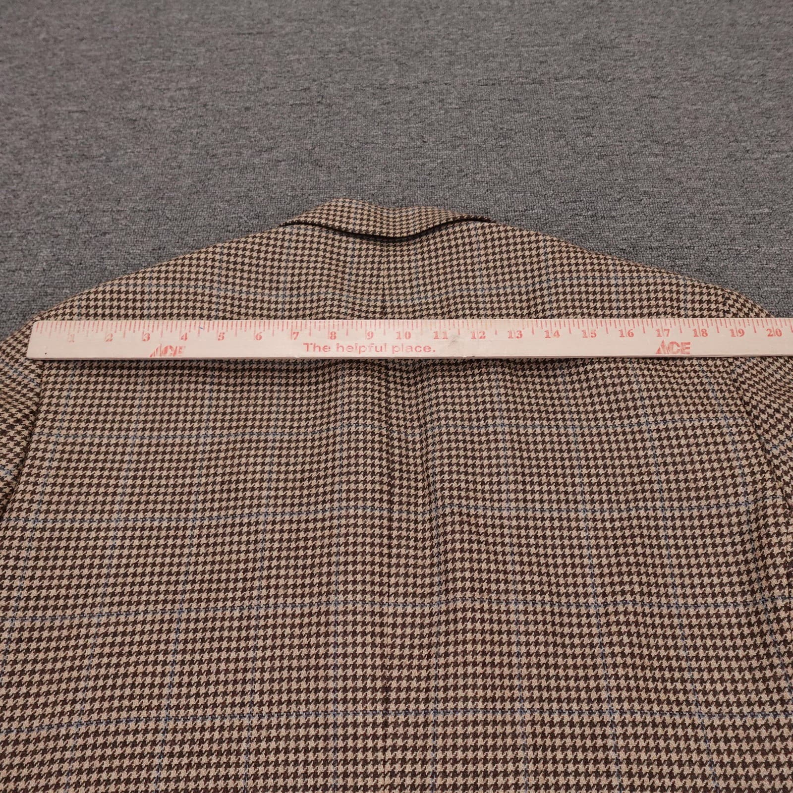 Brooks Brothers 1818 Madison Blazer Mens 44R Brown Houndstooth Wool Cashmere - Thumbnail 8