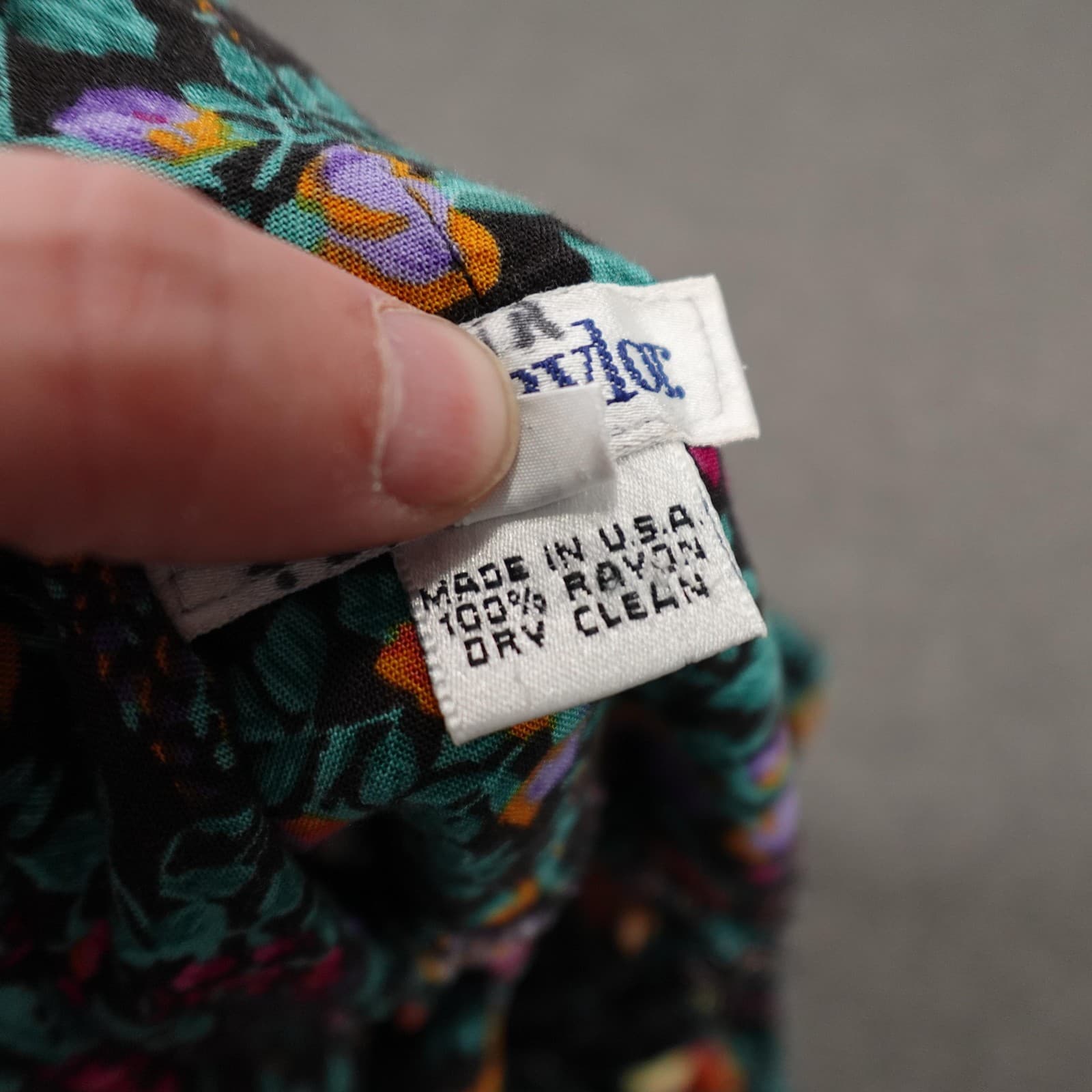 Vintage Ann Taylor Dress Womens 6 Floral Sundress Handkerchief Hem Made USA - Thumbnail 6