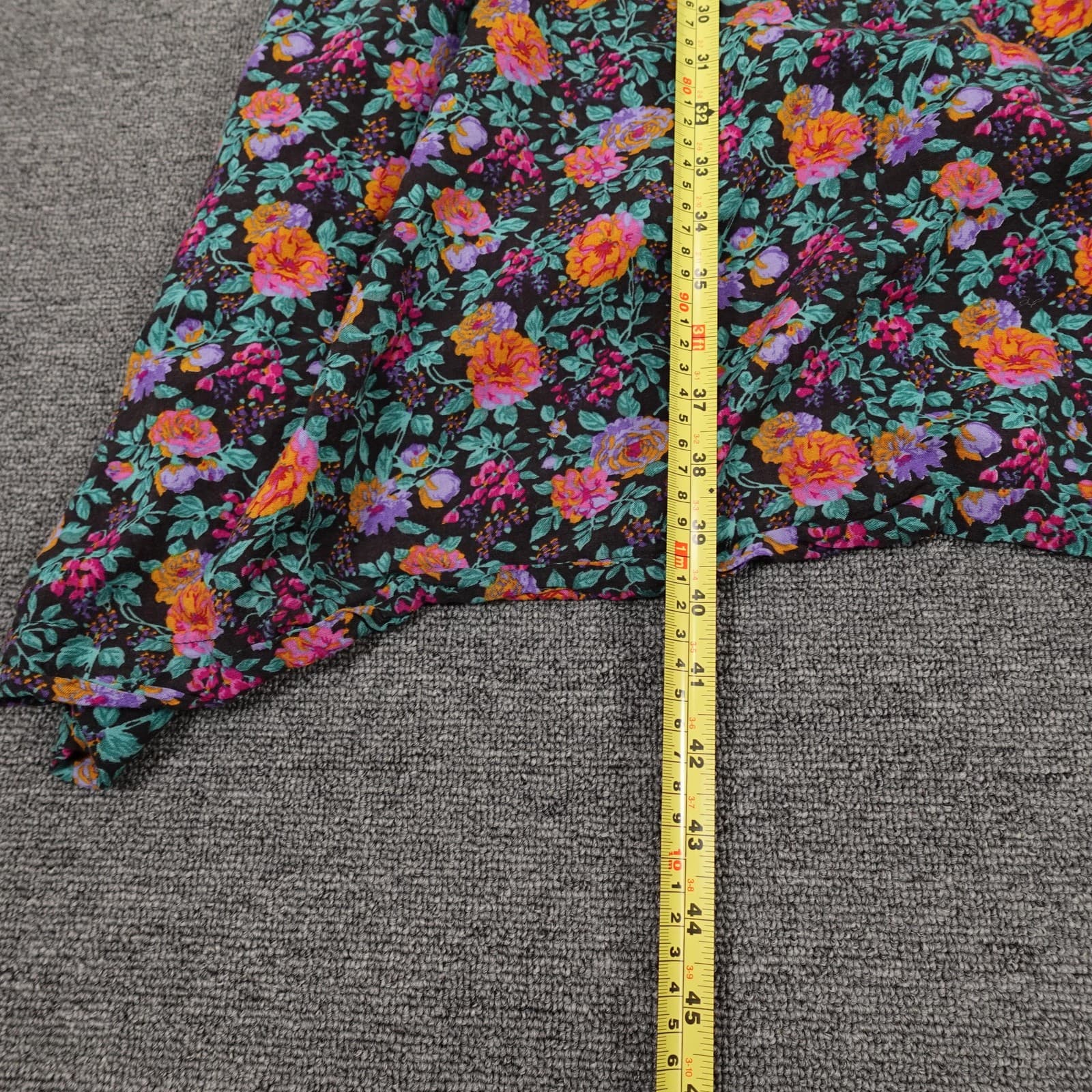 Vintage Ann Taylor Dress Womens 6 Floral Sundress Handkerchief Hem Made USA - Thumbnail 4